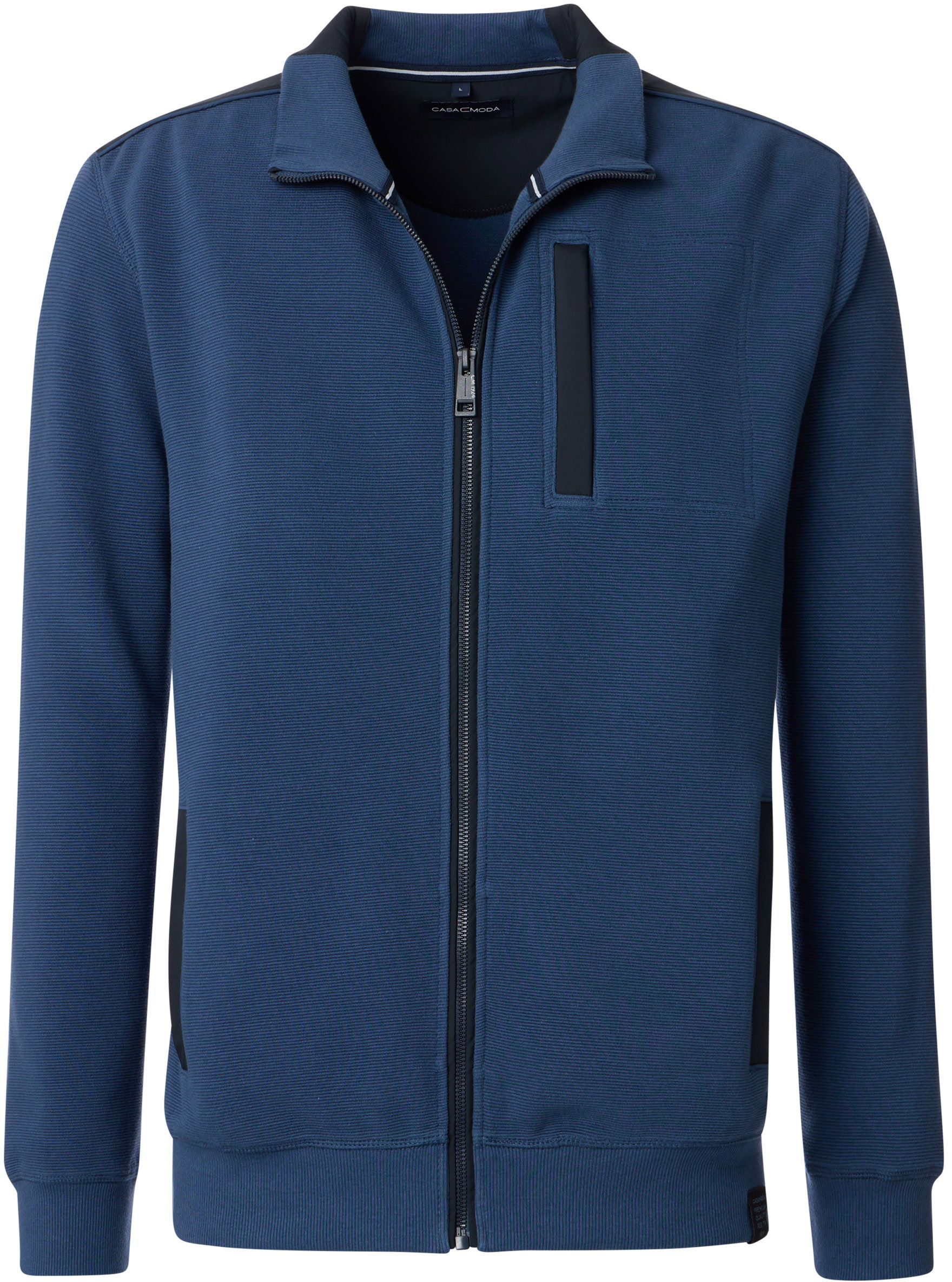 Casa Moda Pullover Zip Dark Indigo 444303500-175 order online | Suitable