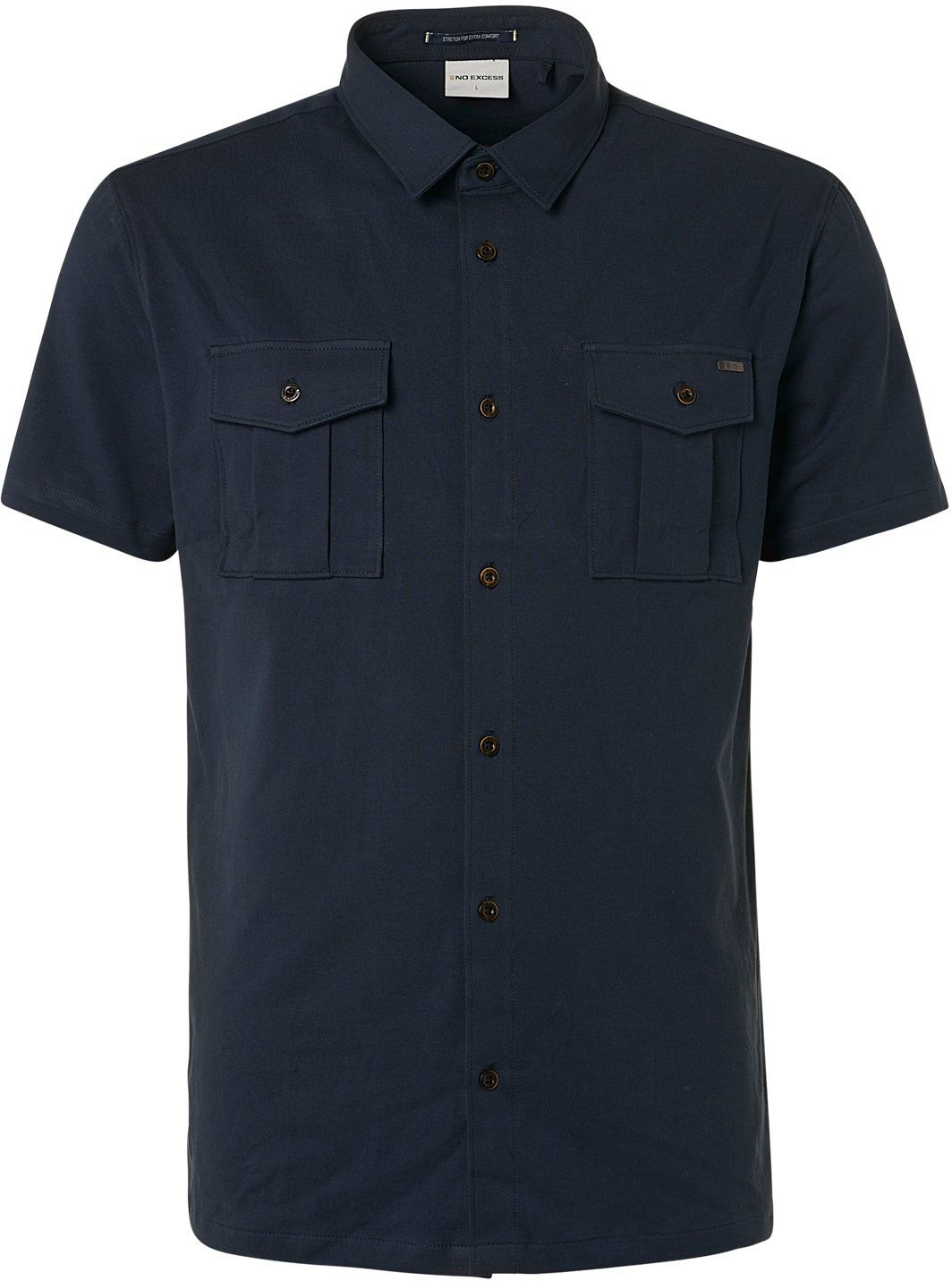 No-Excess SS Shirt Dark Blue Dark Blue size 3XL