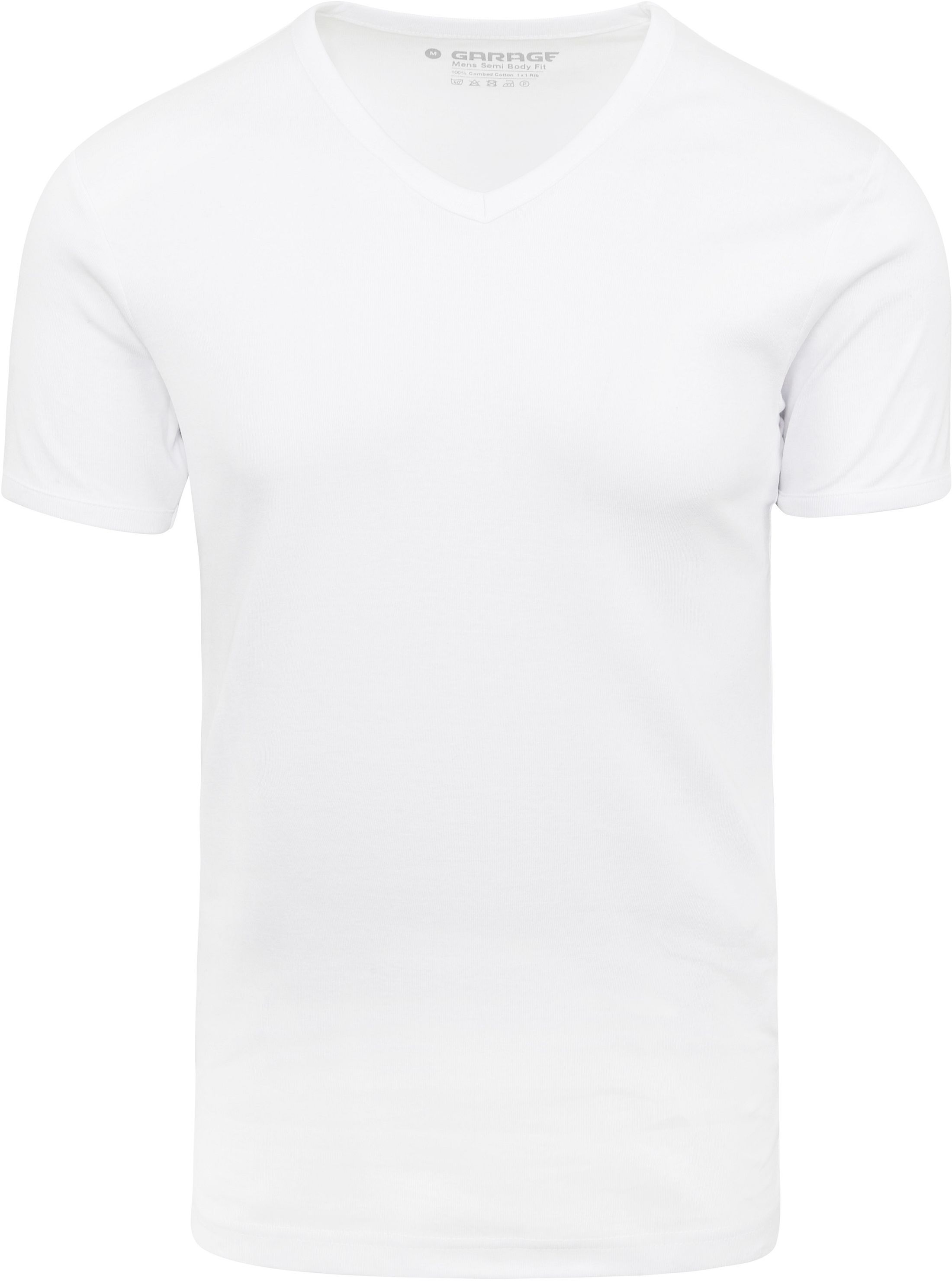 Garage Basic White V-Neck 0302-100 order online | Suitable