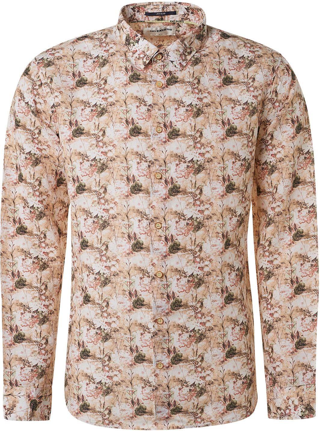 No Excess Linnen Overhemd Bloemenprint Multicolour 15430243 kopen | Suitable