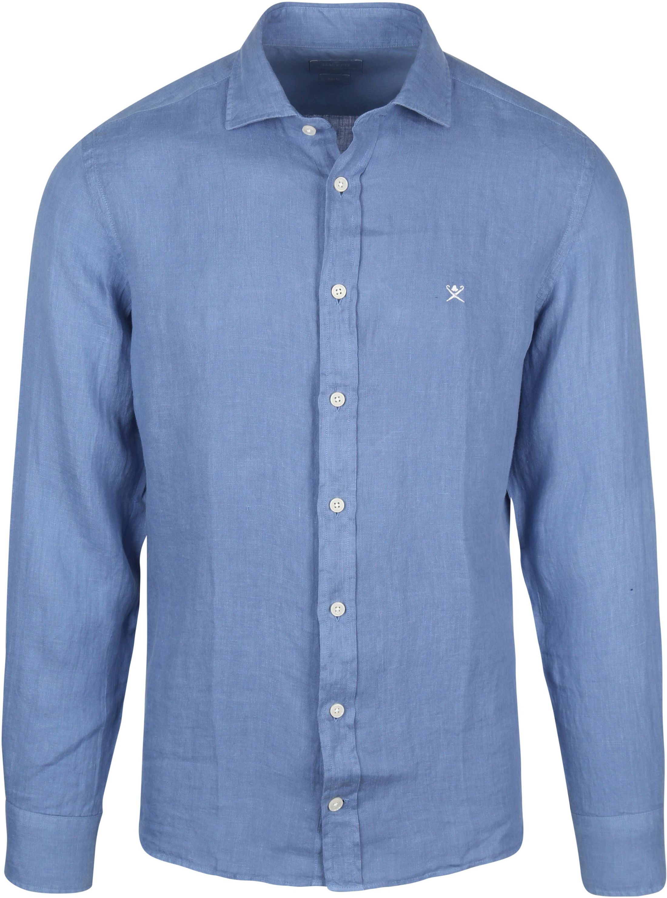 Hackett Shirt Garment Dyed Blue size L
