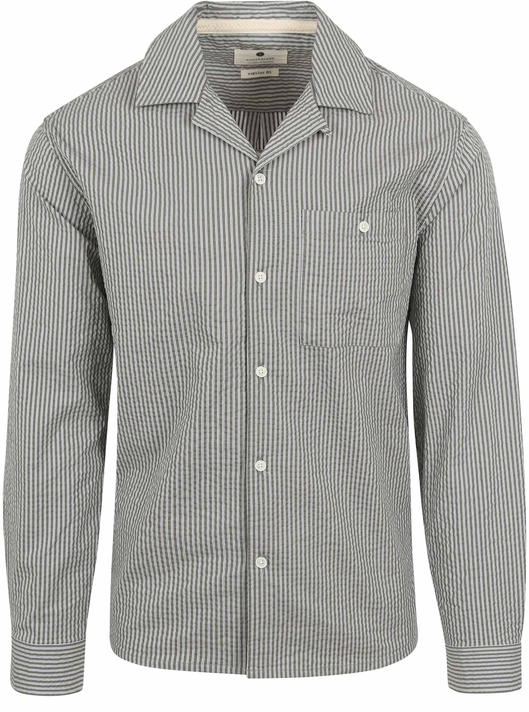 Anerkjendt Shirt Kurt Stripes Seersucker Green order online | 901438-4070 | Suitable Lithuania