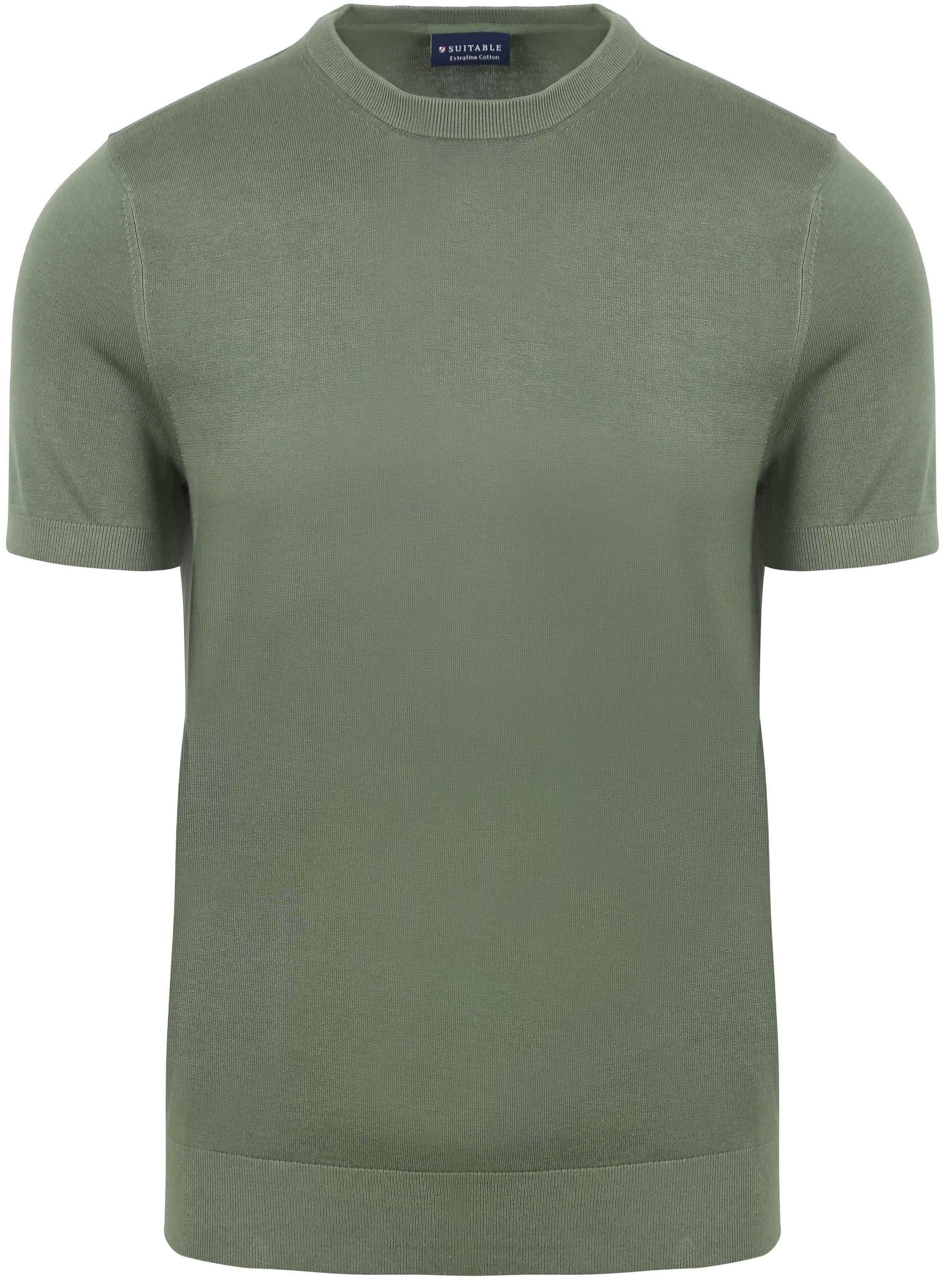 Suitable Knitted T-shirt Green order online | PU-SS-CO-24 FCD28100 | Suitable Lithuania