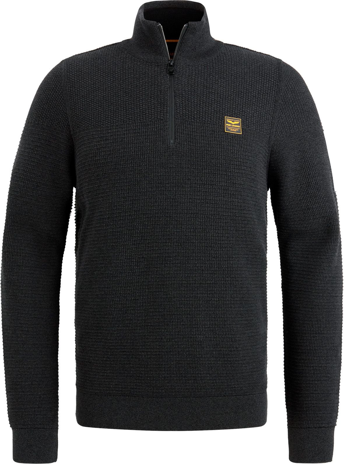 PME Legend Half Zip Sweater Mouliné Black order online | PKW2410301-999 | Suitable Spain