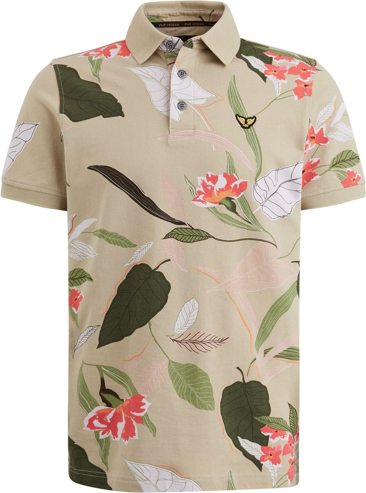 PME Legend Polo Shirt Print Beige PPSS2404879-7144 order online | Suitable