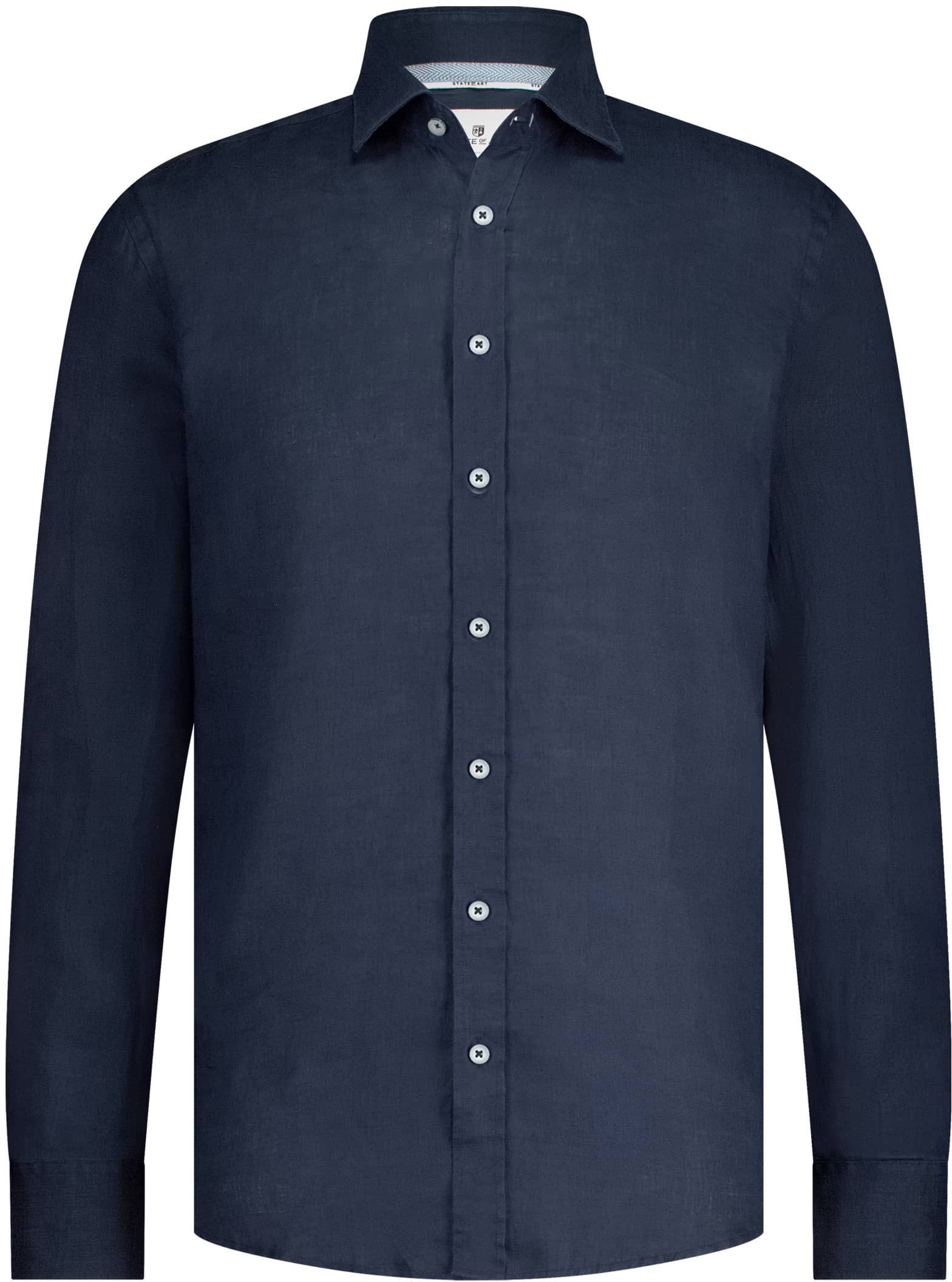State Of Art Shirt Linen Navy 21115342-5900 order online | Suitable