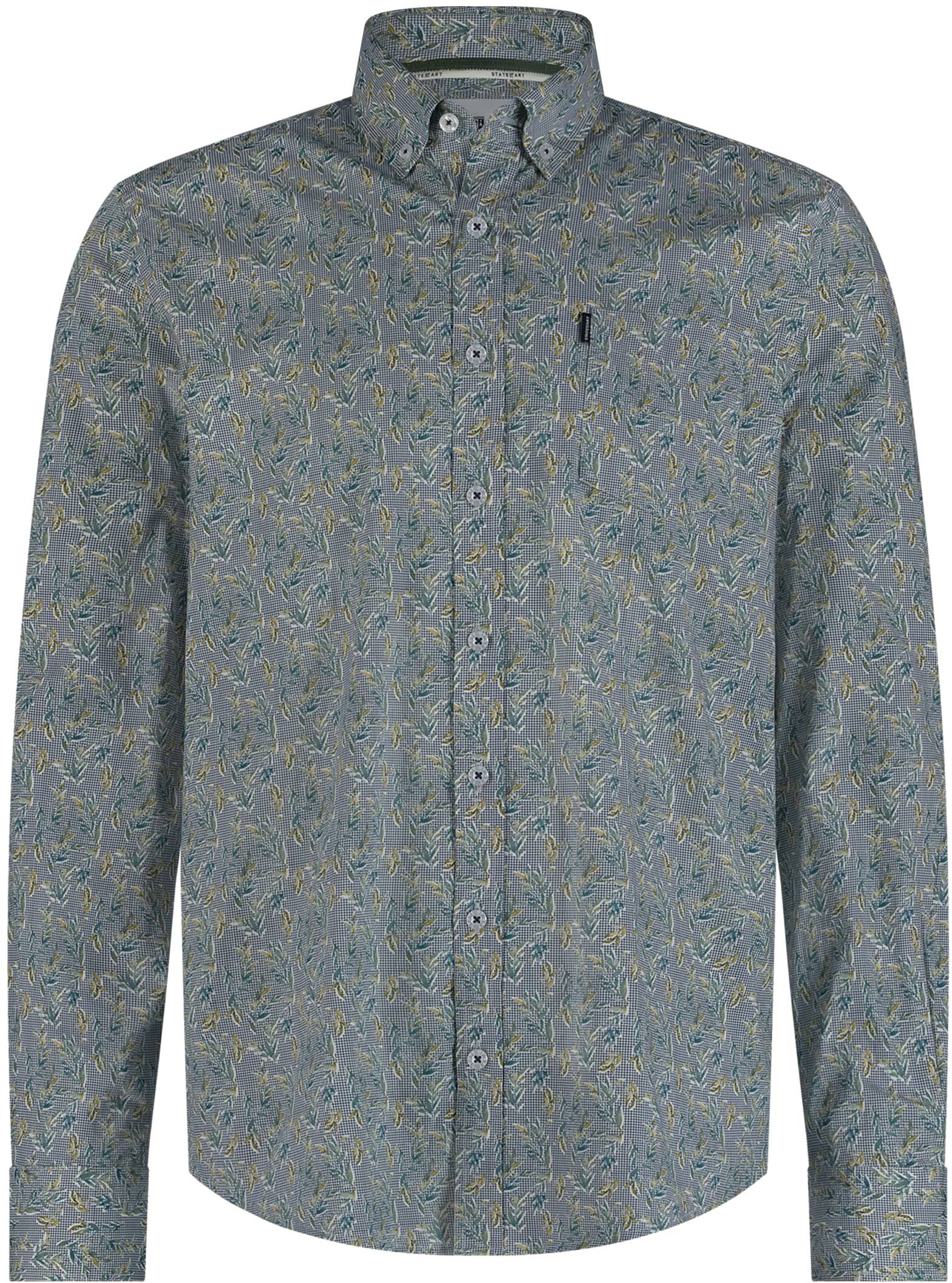 State Of Art Shirt Poplin Print Green order online | 21424300-1155 | Suitable Lithuania