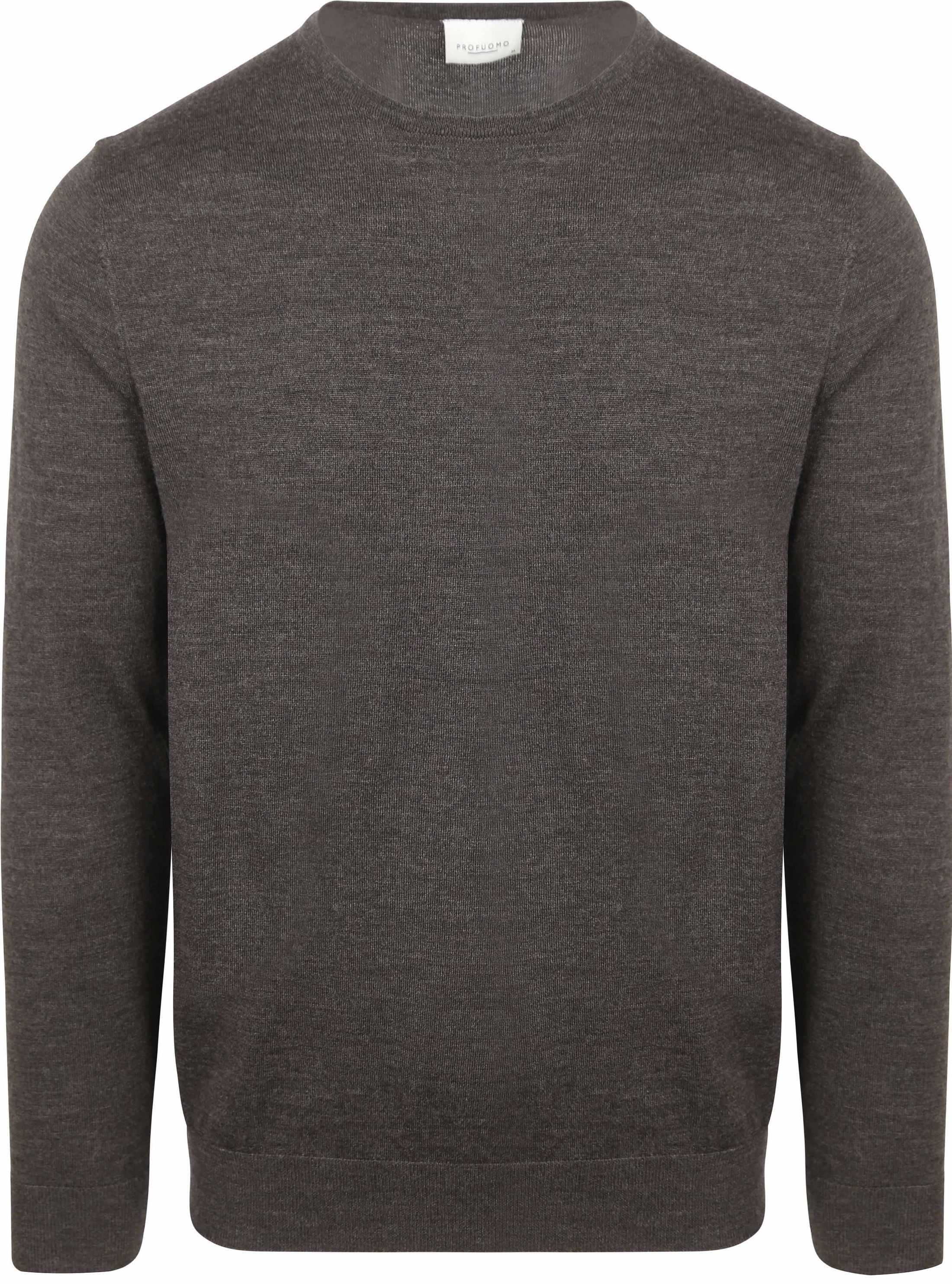 Profuomo Pullover Merino Wool Dark Brown PP2J00011C-H2 order online | Suitable
