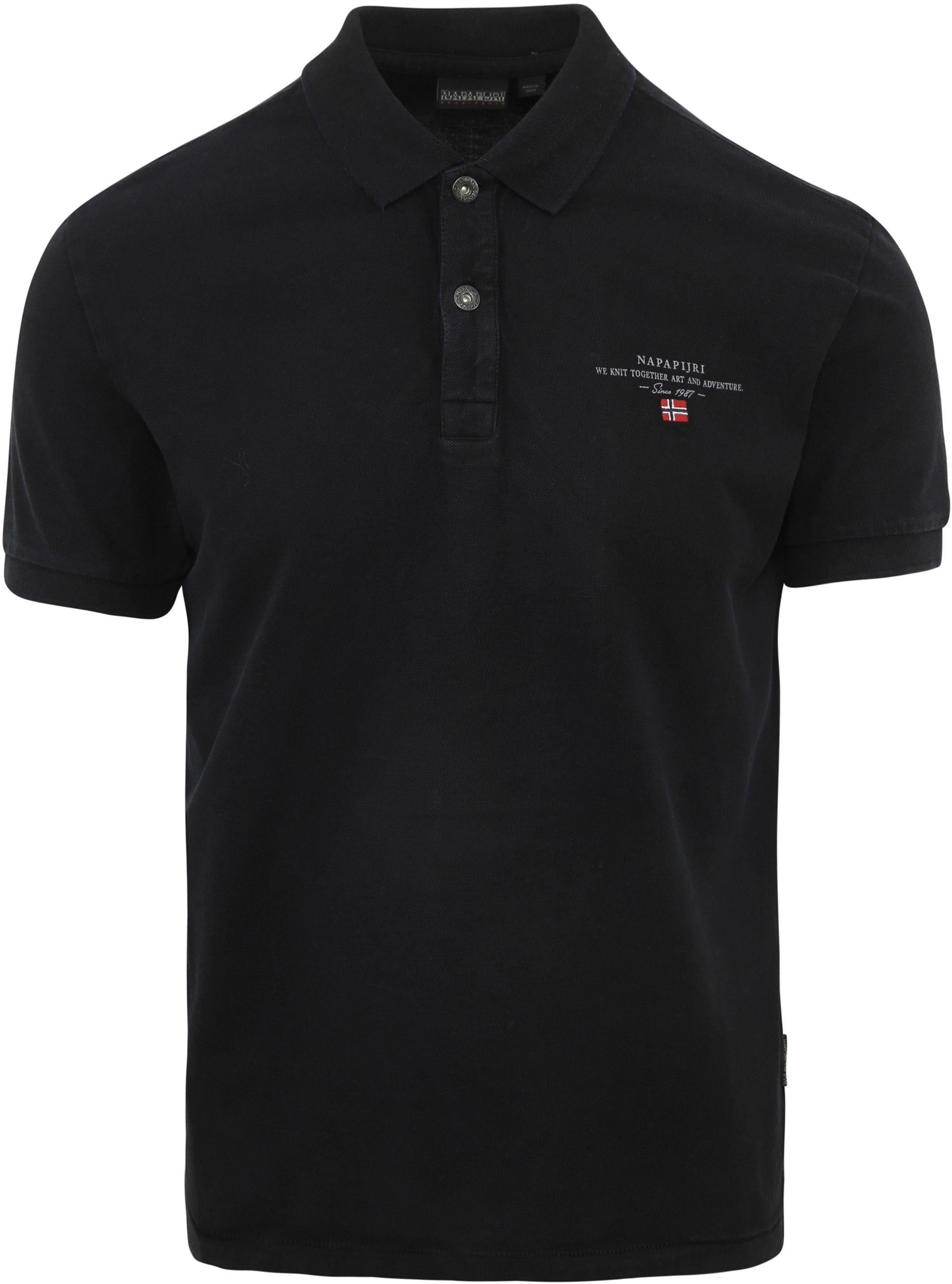 Napapijri Polo Elbas Black order online | NP0A4GDL0411 | Suitable Lithuania