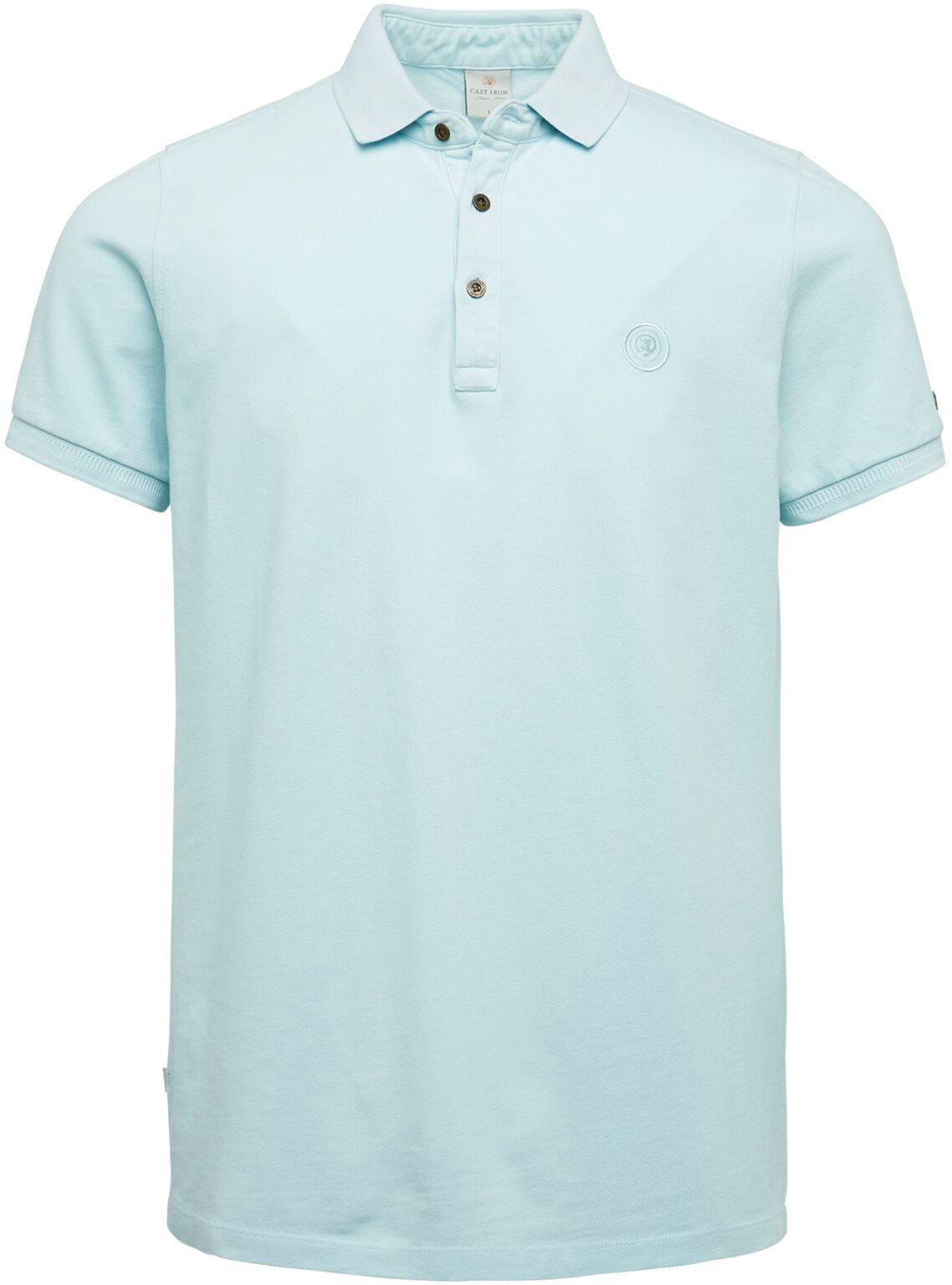 Cast Iron Polo Shirt Garment Dye Blue size L