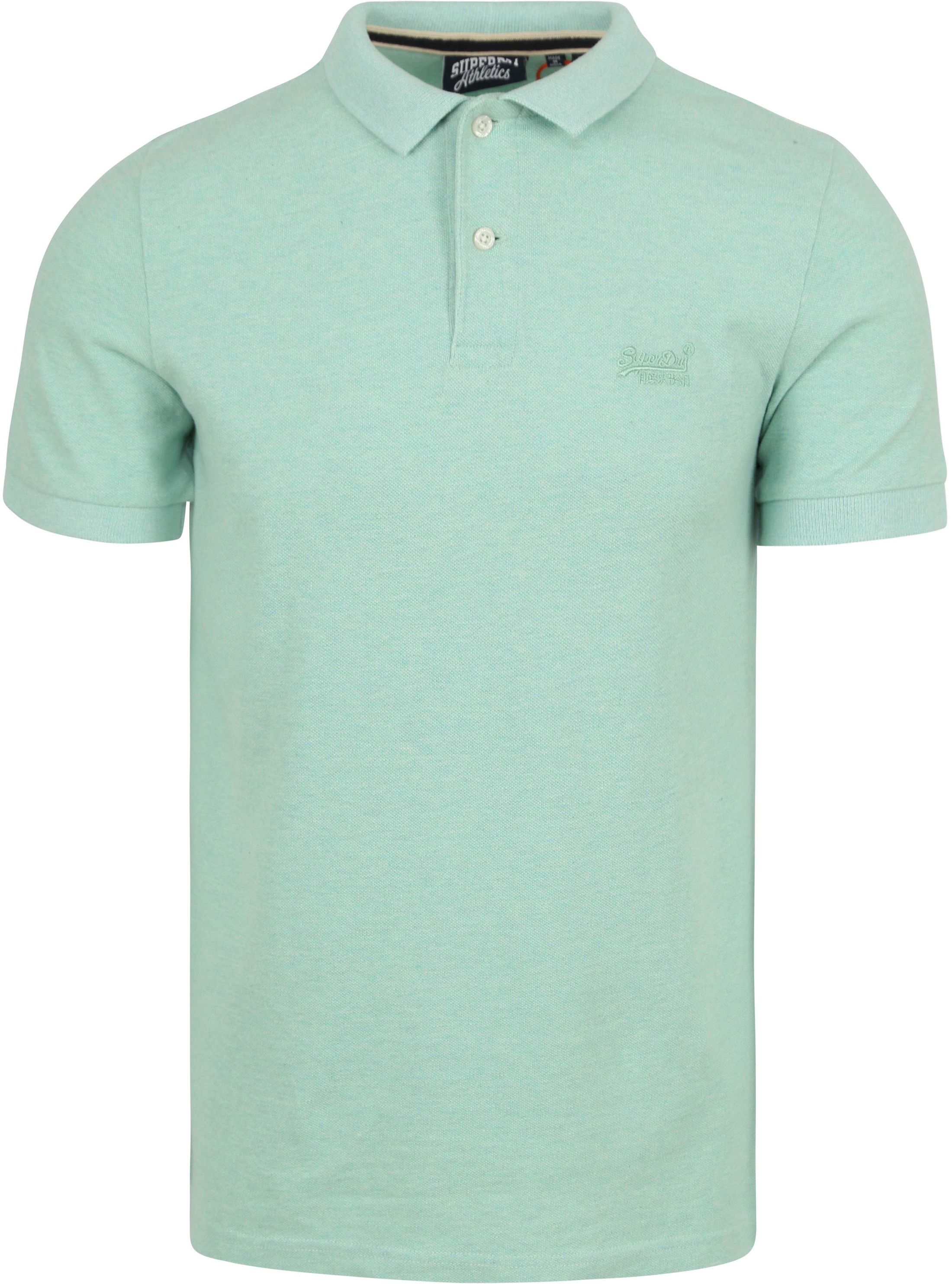 Superdry Piqué Polo Shirt Melange Light Green M1110343A-9VQ order online | Suitable