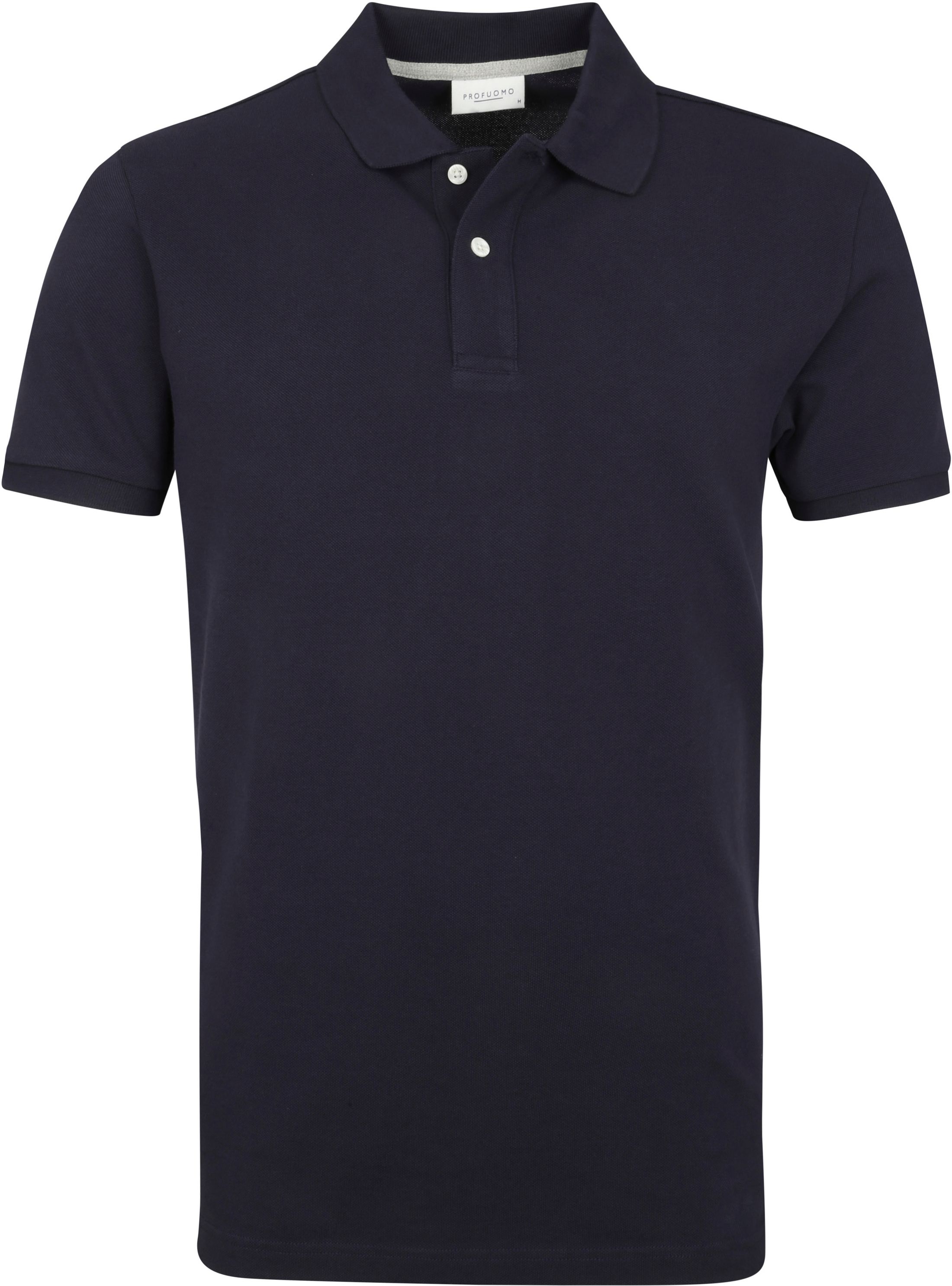 Profuomo Pique Polo Shirt Dark Blue Dark Blue size L