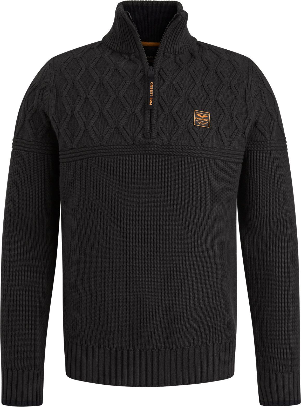 PME Legend Pull Knitted Half Zip Noir PKW2409324-995 commander en ligne | Suitable
