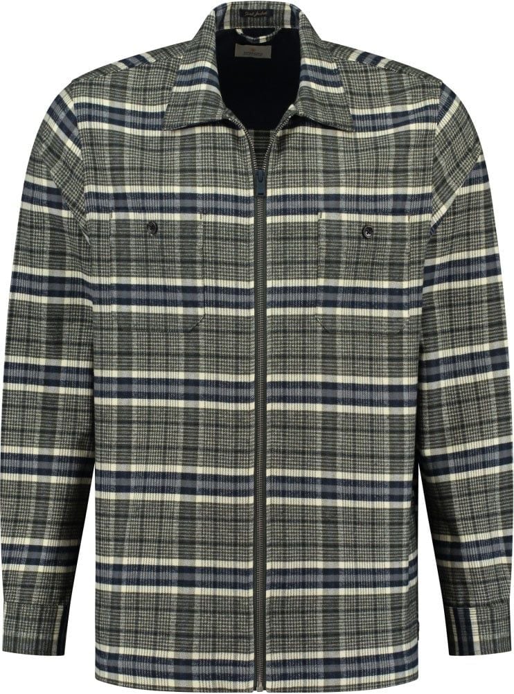 Dstrezzed Overshirt Checkered Olive  Green size L