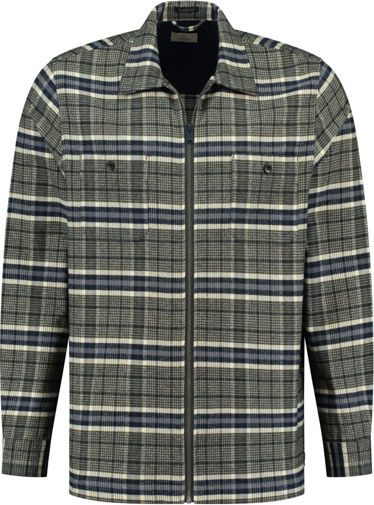 Dstrezzed Overshirt Checkered Olive Green  303632-629 order online | Suitable