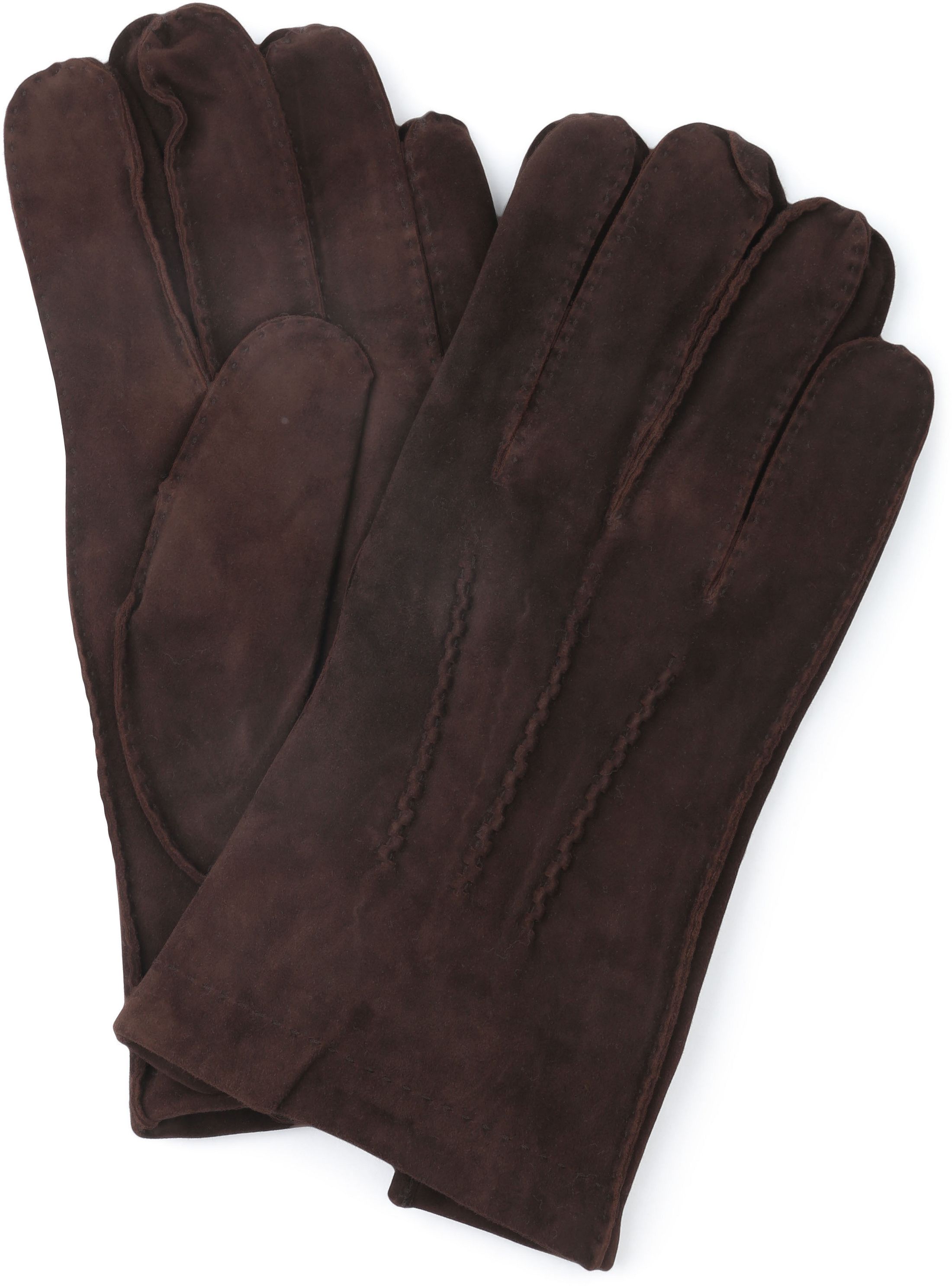 Profuomo Gloves Brown Suede order online | PPVG30002D-H | Suitable Lithuania