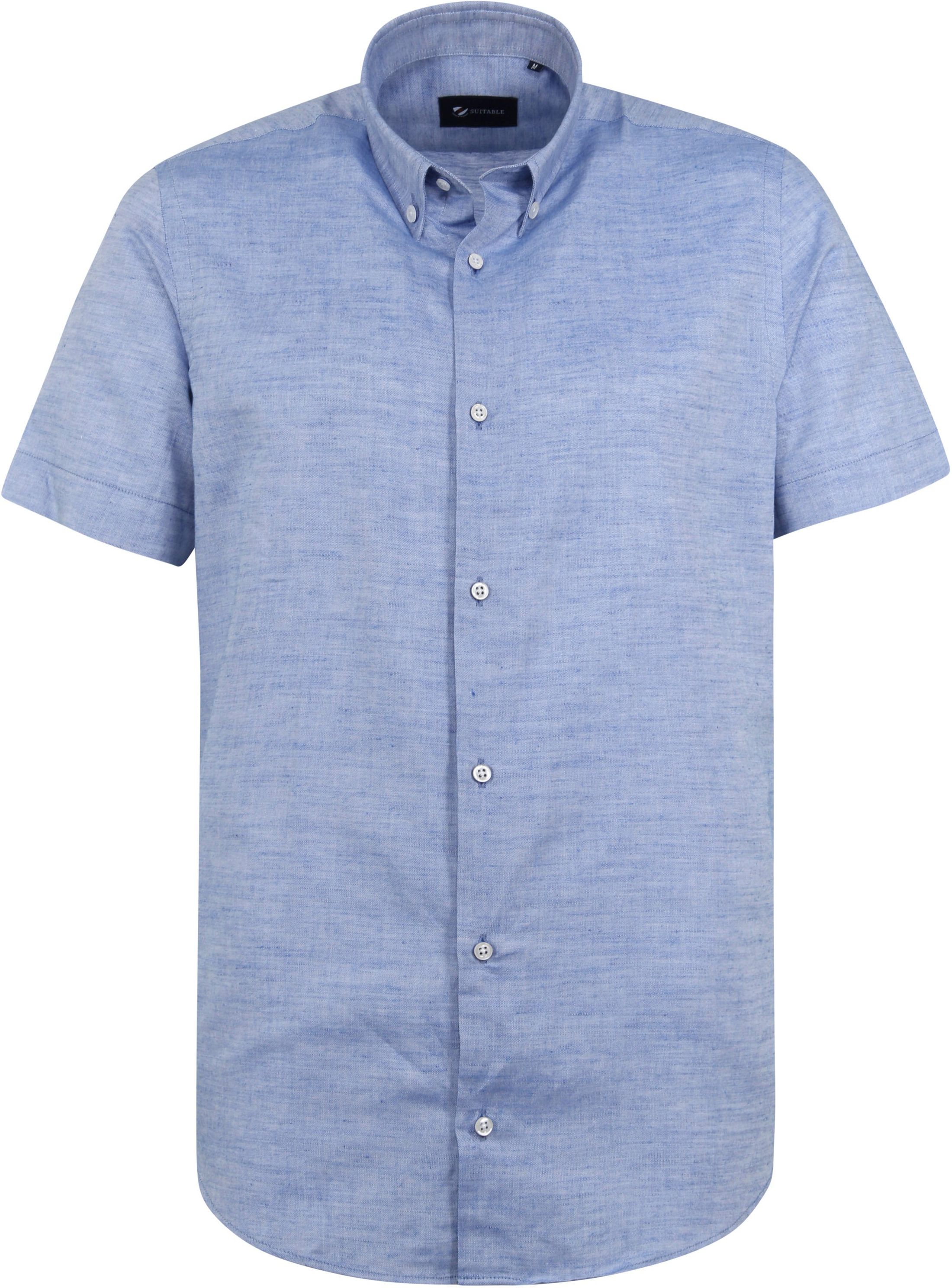 Suitable Short Sleeves Shirt Blue size 3XL