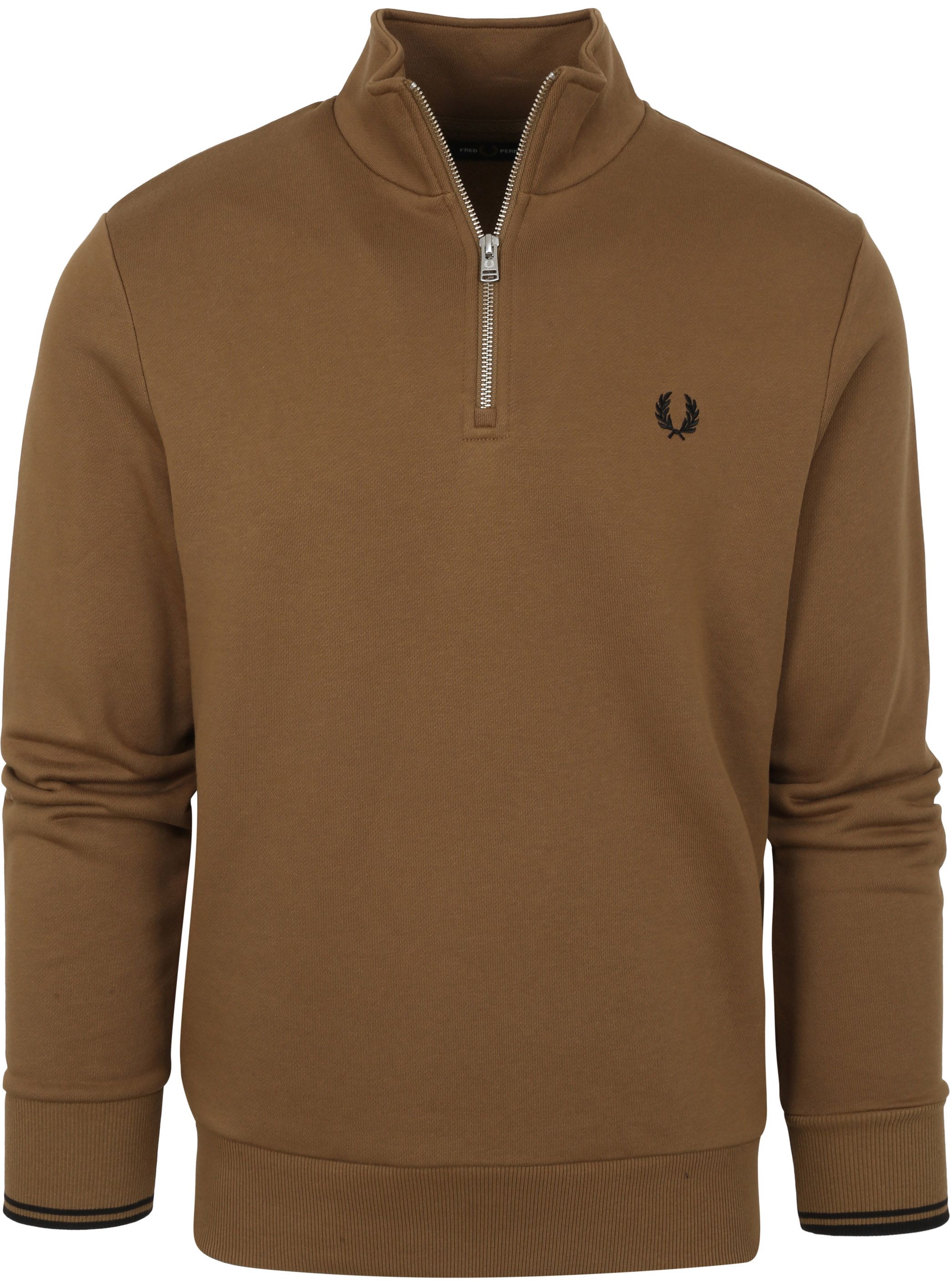 Fred Perry Half Zip Pullover Brown size M