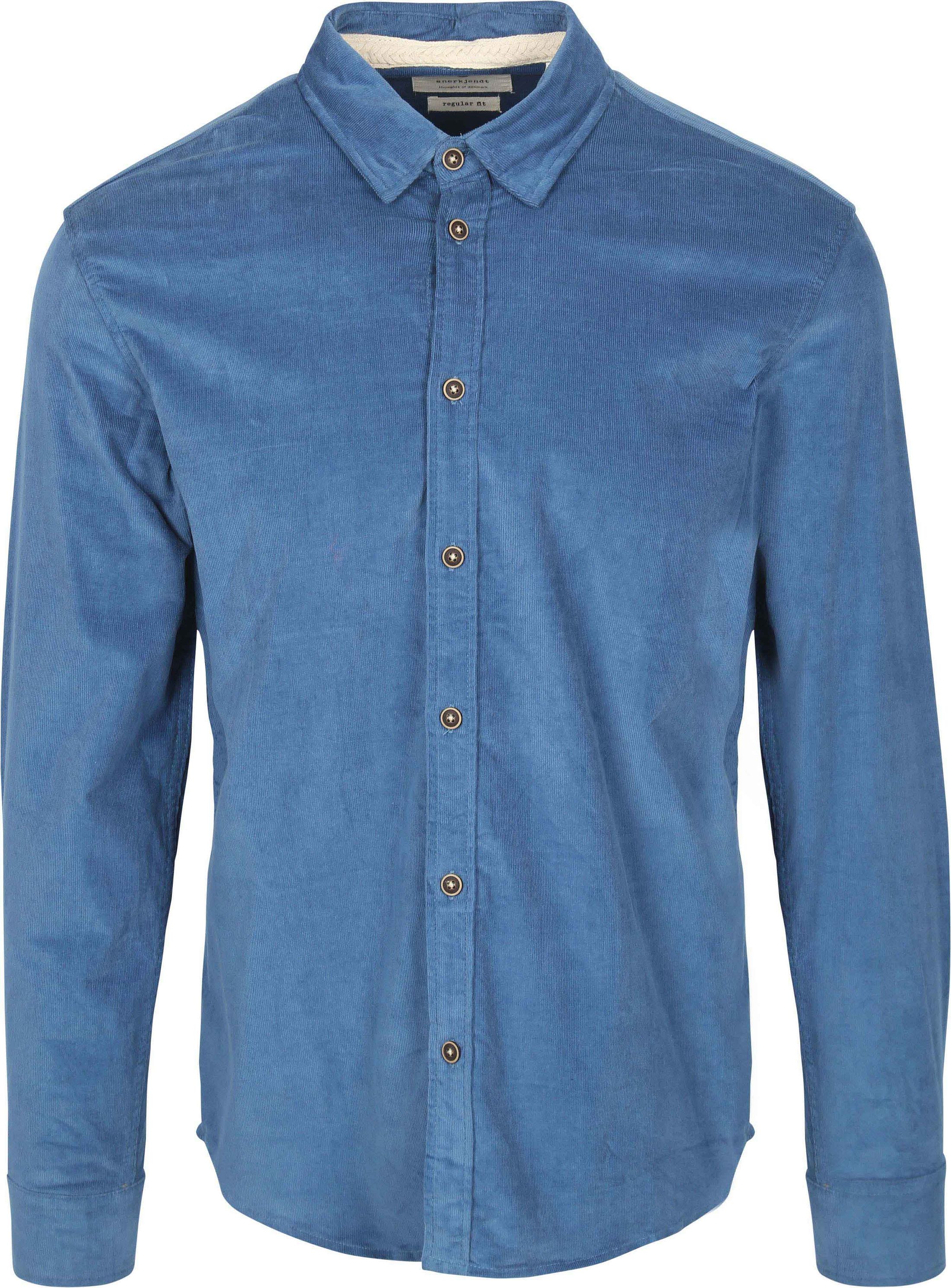 Anerkjendt Shirt Leif Corduroy Mid Blue 901672-0528 order online | Suitable