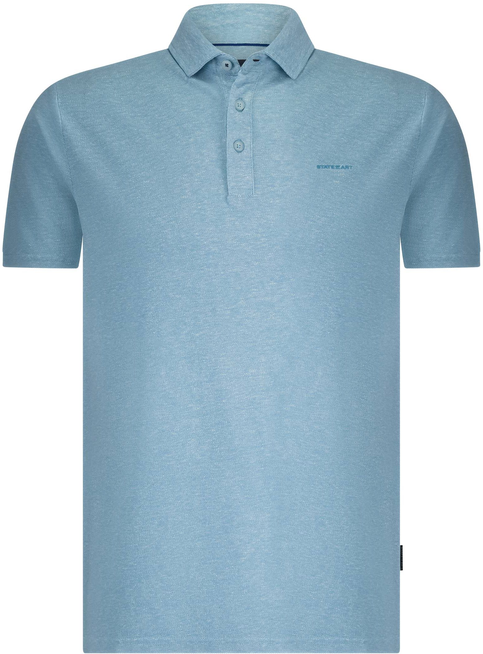  State of Art Poloshirt Piqué Melange Light Blue 46115907-5611 order online | Suitable