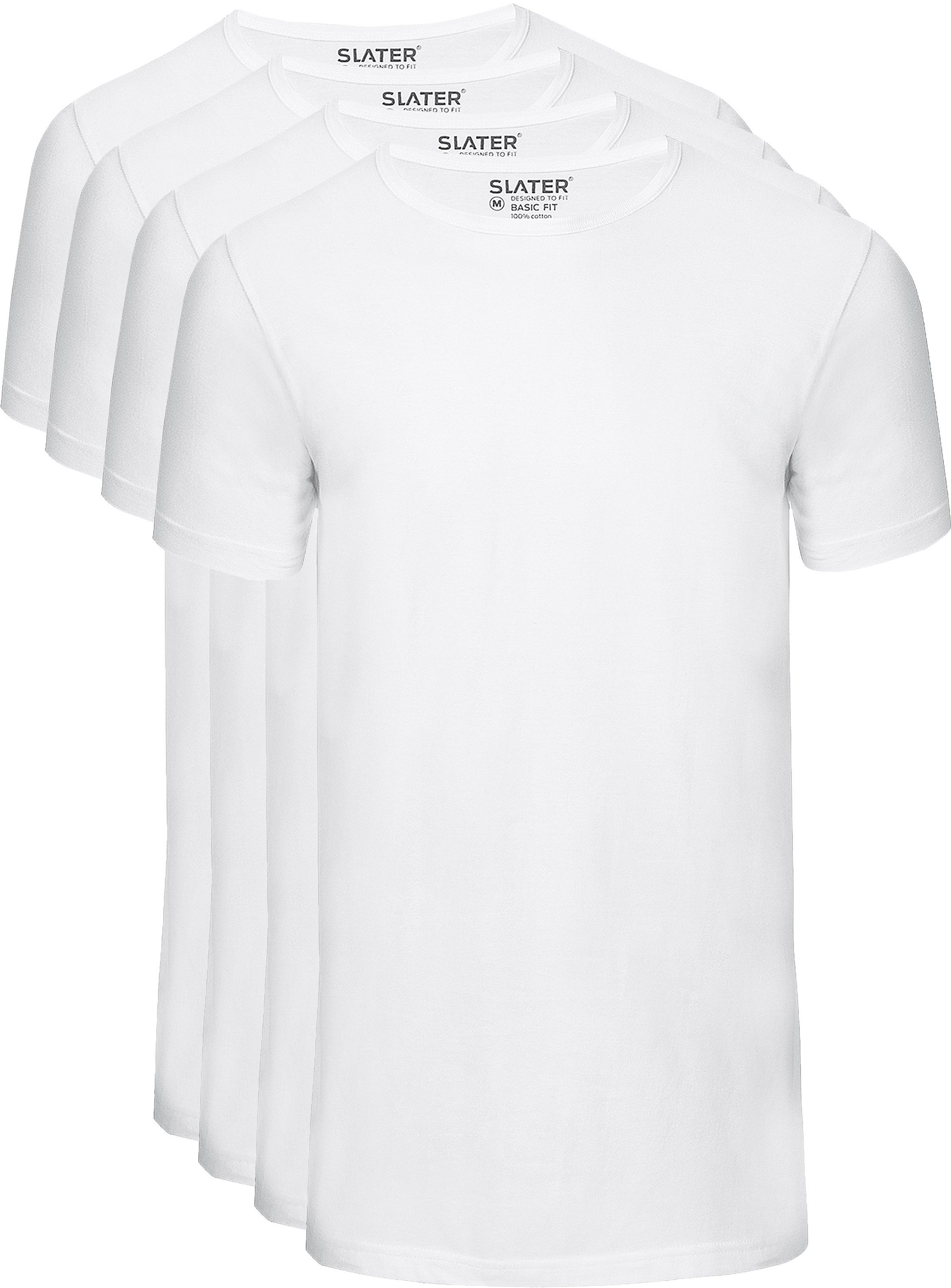 Slater 4-pack Basic Fit T-shirt White 7500 order online | Suitable
