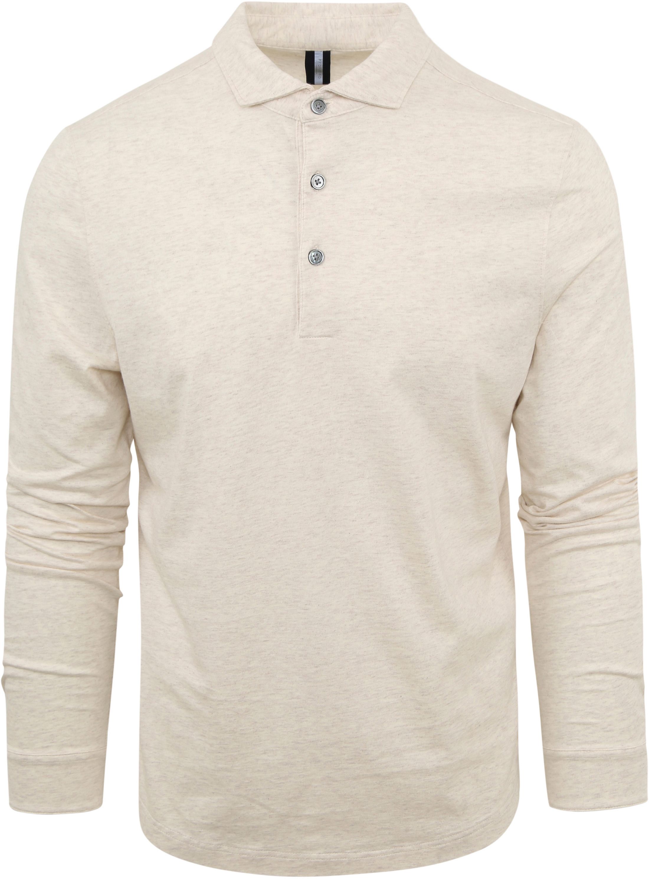 Profuomo Longsleeve Polo Beige Melange PP2J00001C order online | Suitable
