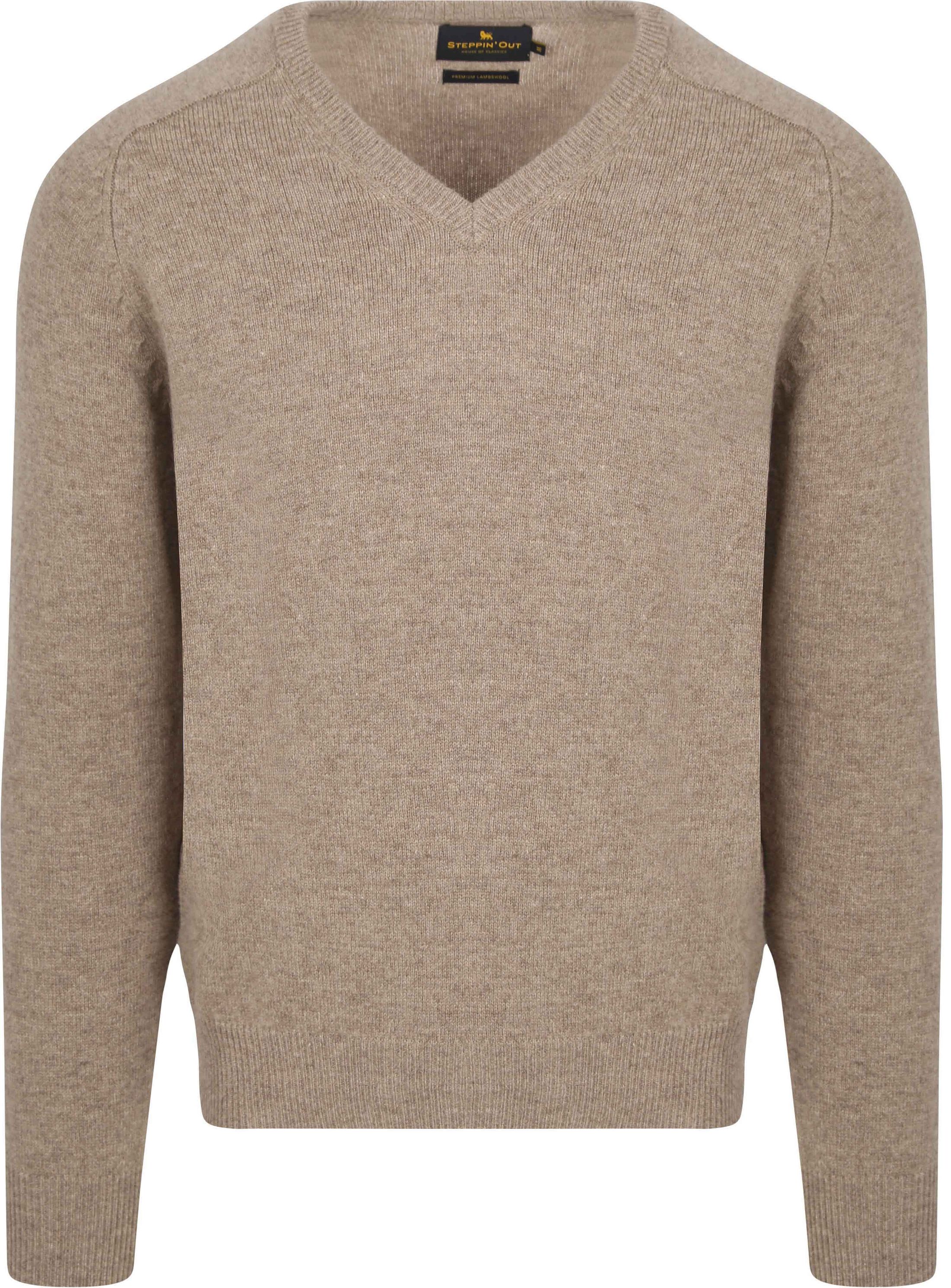 Steppin' Out Pullover V-Neck Lambswool Sand SM1201.0004-3300 order online | Suitable