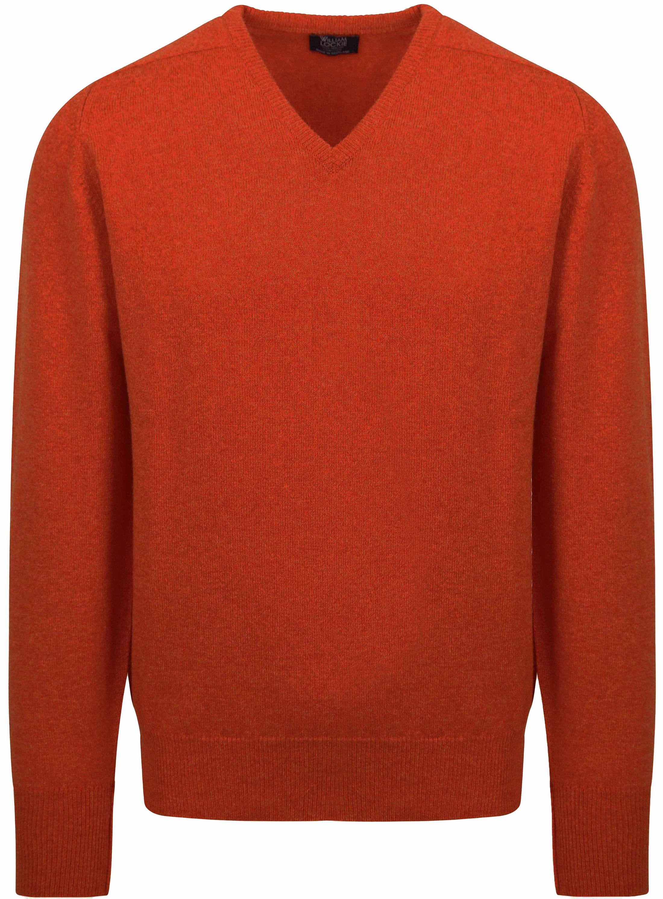 William Lockie V-neck Lamswol Ember 7092DF-248 Ember kopen | Suitable