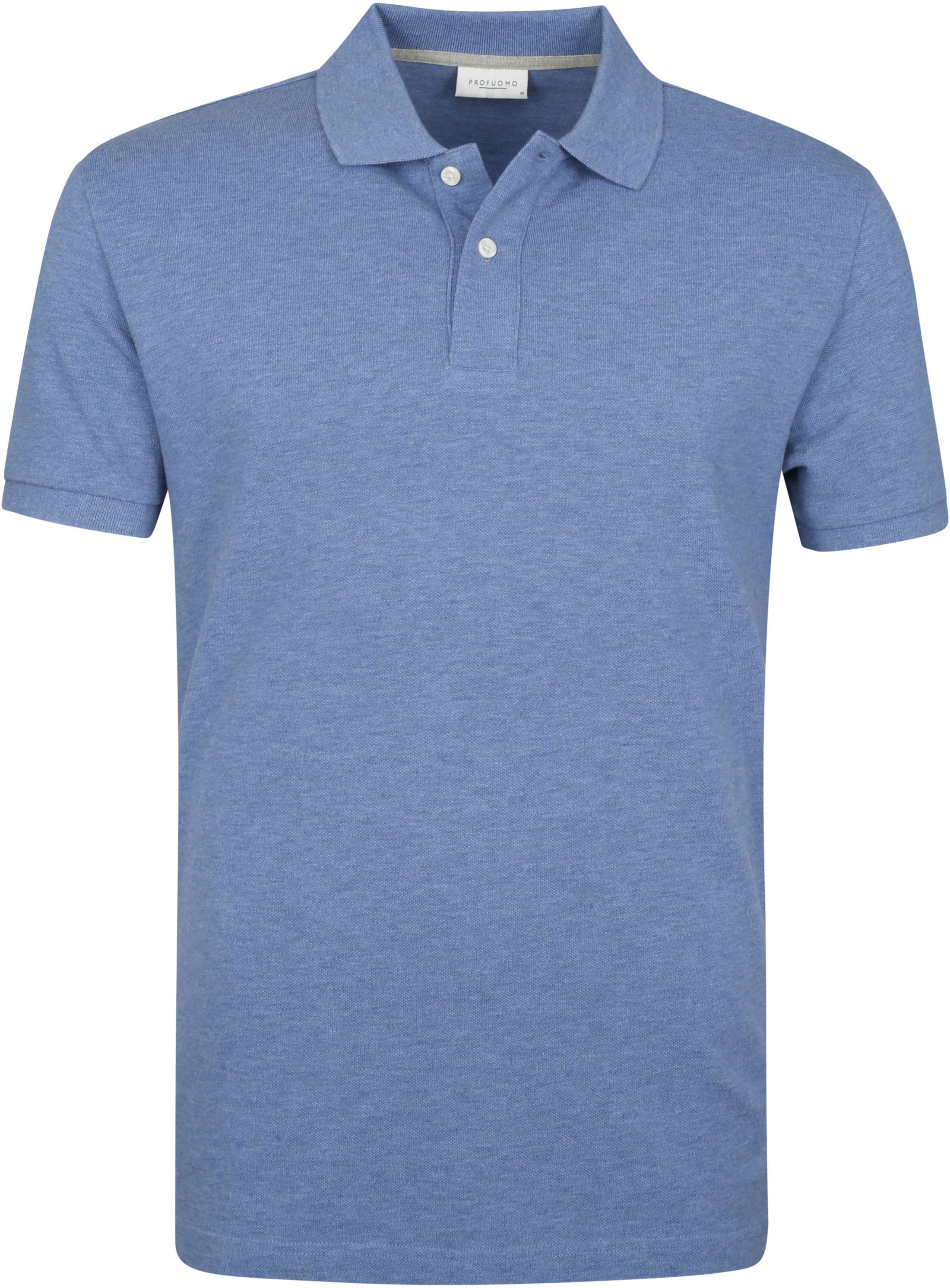 Profuomo Pique Polo Shirt Blue size L