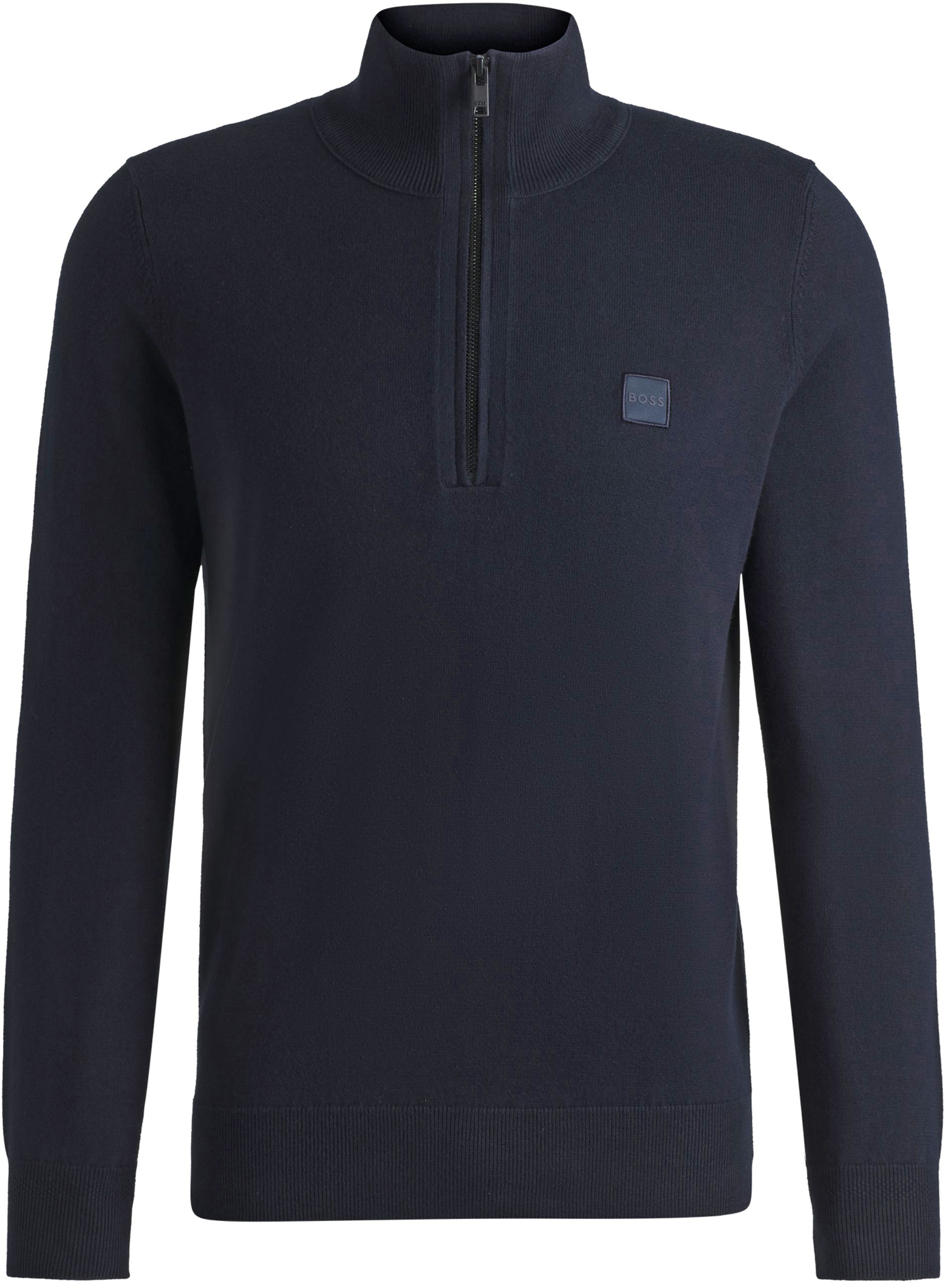 BOSS Pull Kanobix Demi-Zip Bleu Foncé 50527585-404 commander en ligne | Suitable