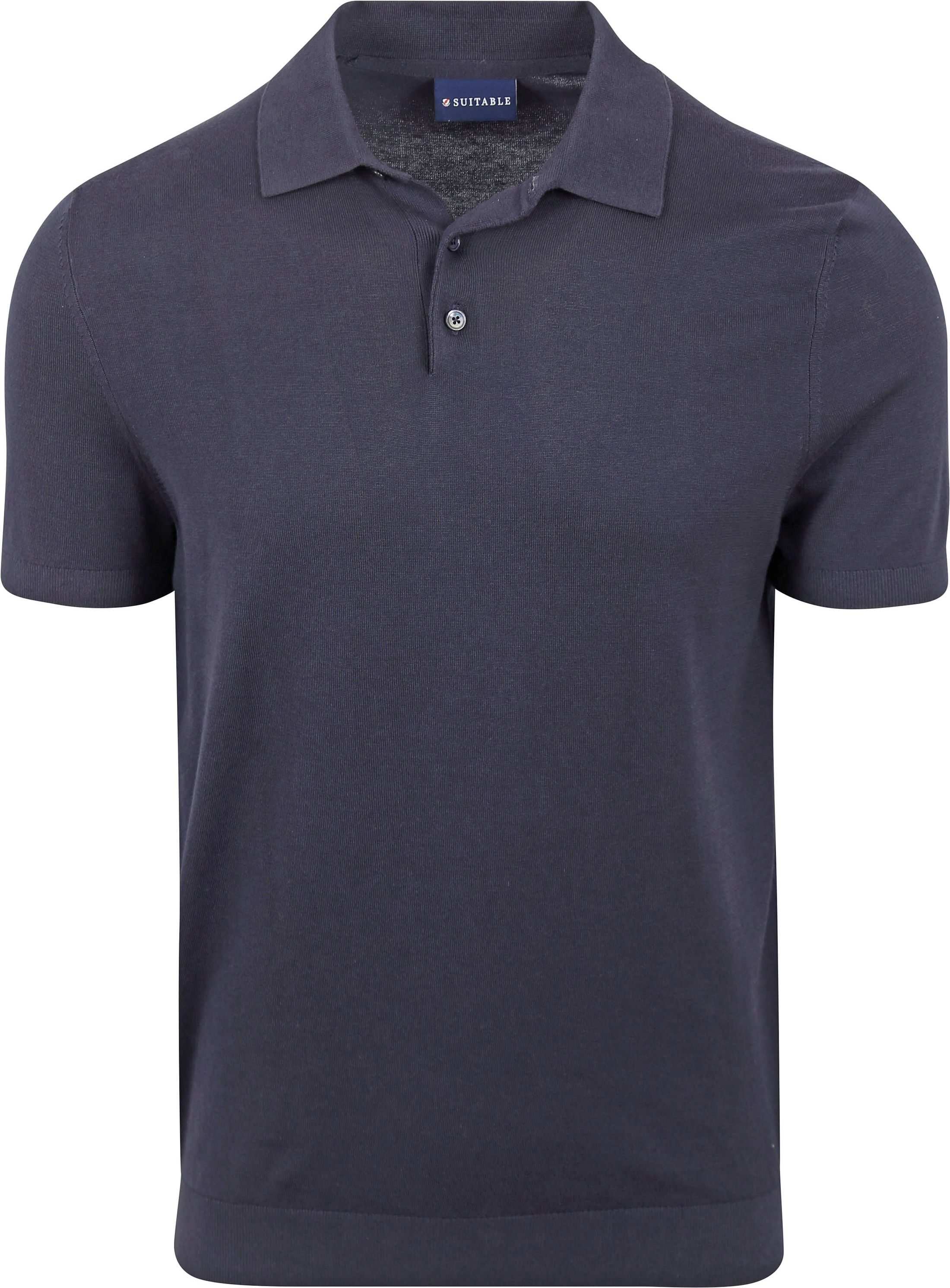 Suitable Knitted Polo Shirt Navy PO-BU-CO-24 FCD28099 Navy order online | Suitable