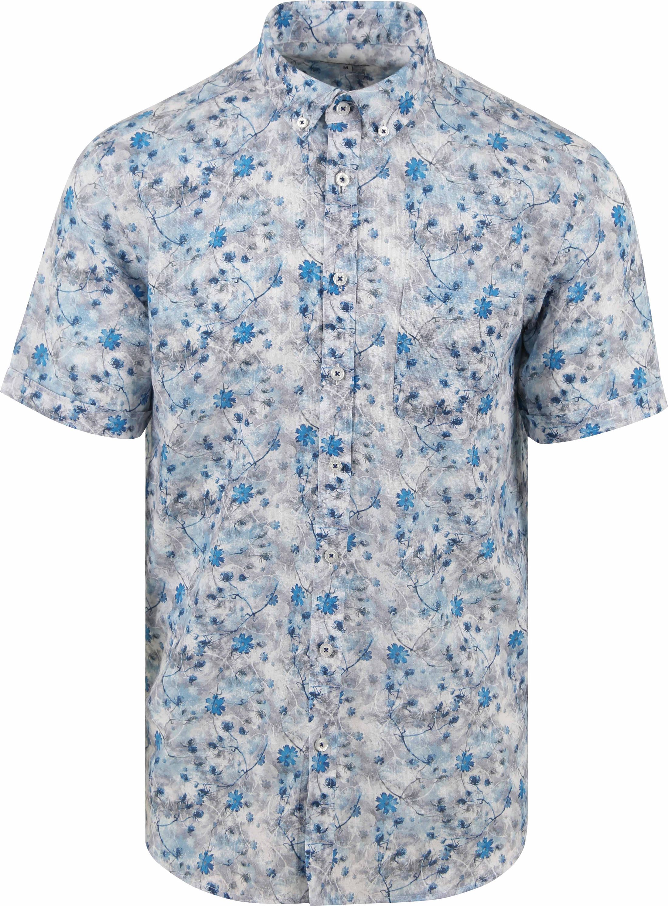 State of Art Kurzarmhemd Print Blume Blau 26413938-5511 kaufen | Suitable
