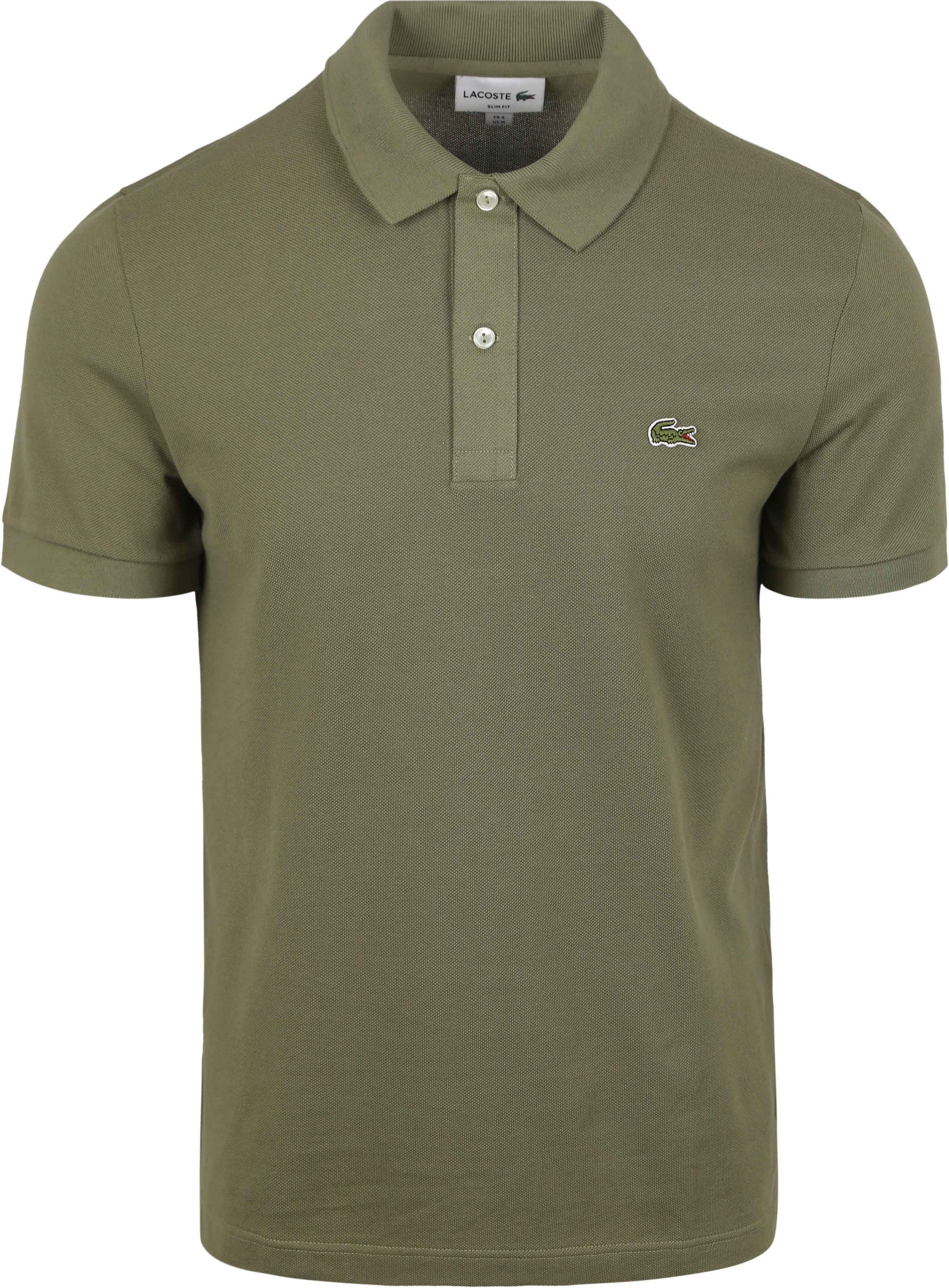 Lacoste Polo Shirt Pique Olive Green order online | PH4012-BMY | Suitable Lithuania