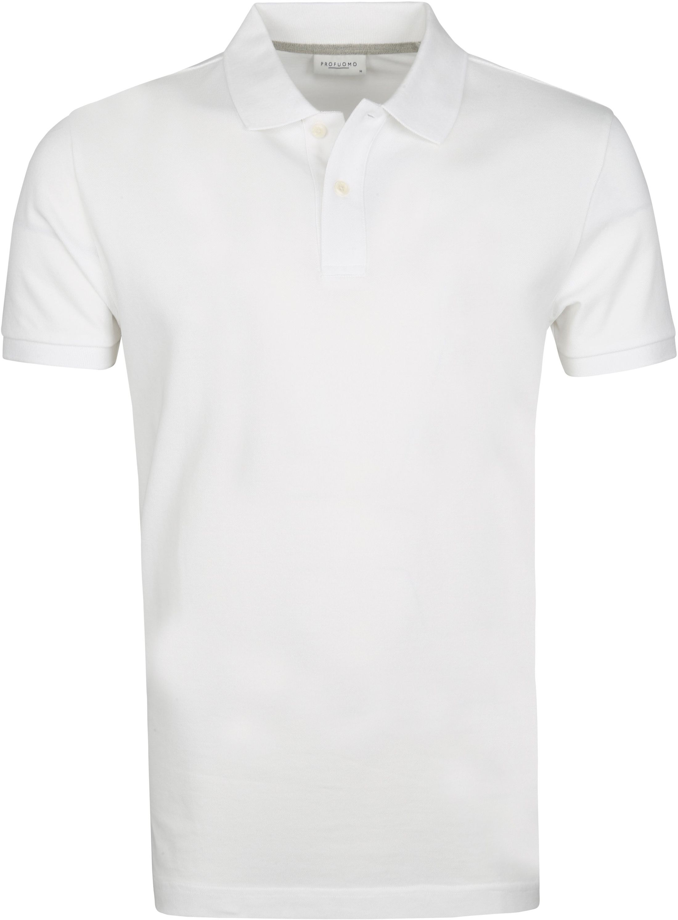 Profuomo Pique Polo Shirt White size L