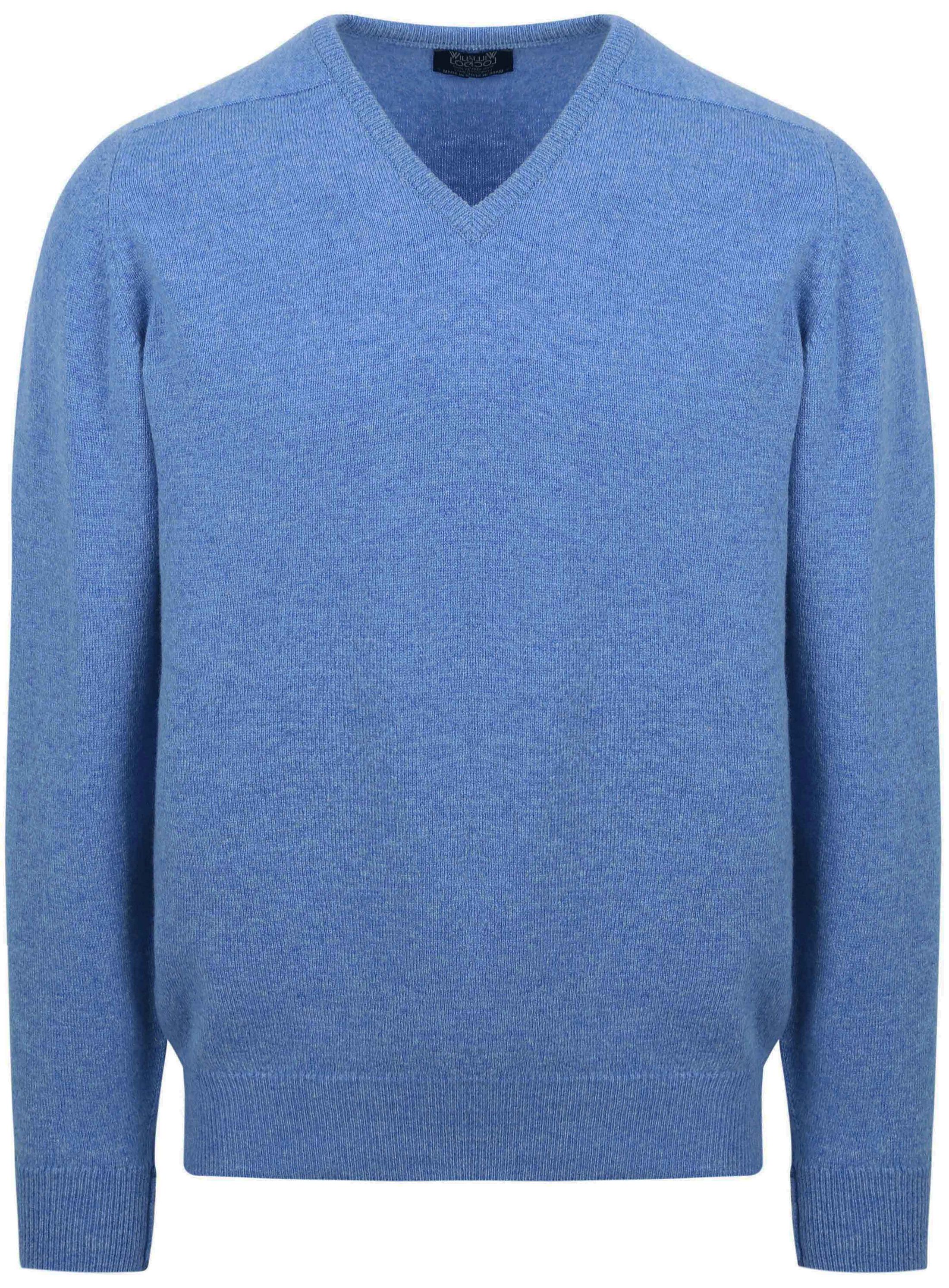 William Lockie V-Neck Lambswool Jeans Melange order online | 7092DF-241 Jeans | Suitable Norway
