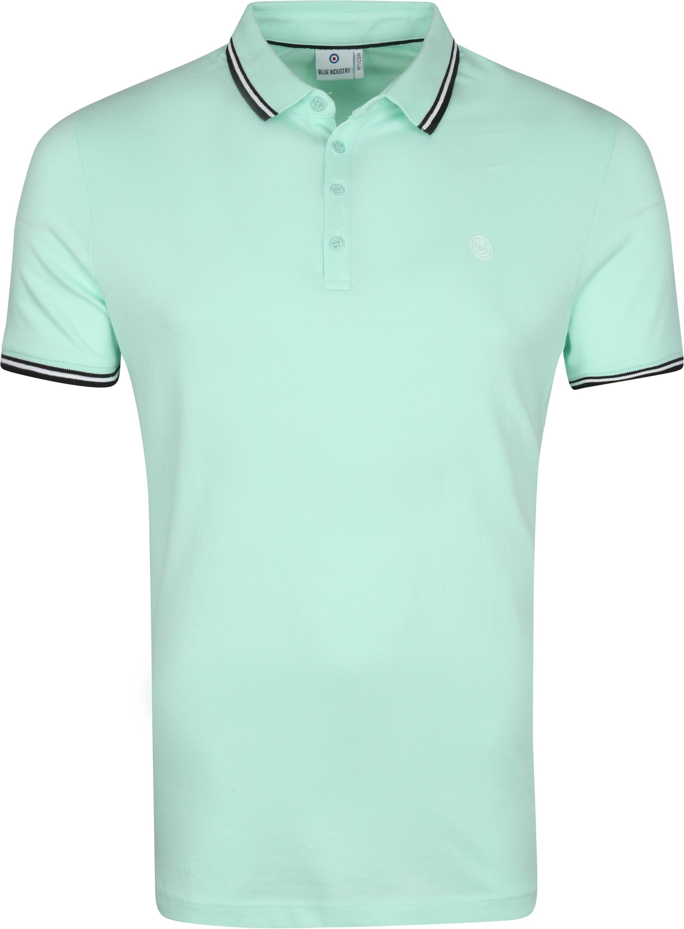 Blue Industry Polo Shirt M24 Light Green size L