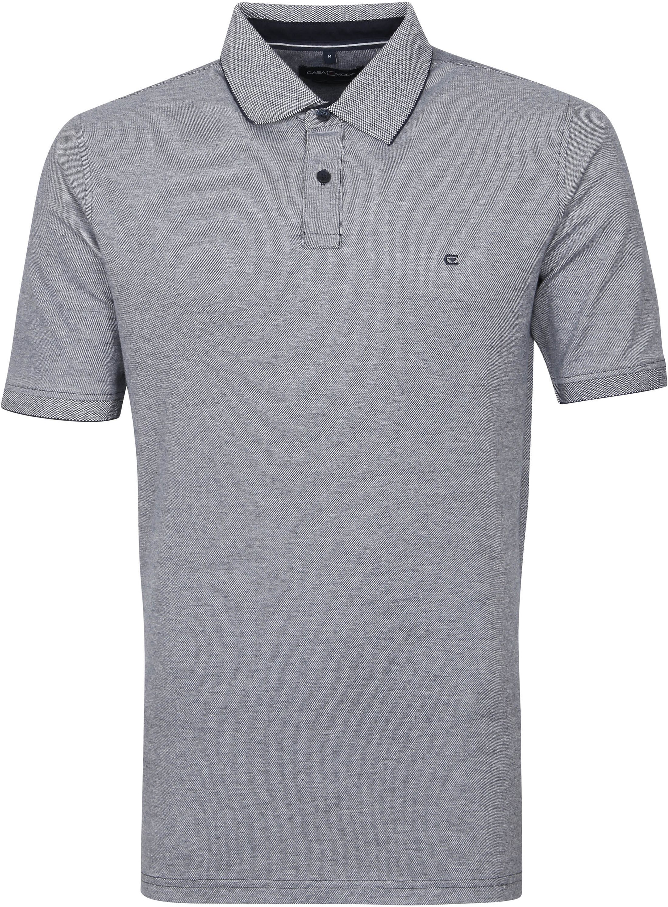 Casa Moda Polo Shirt Stretch Melange Dark Blue 004470-108 order online | Suitable