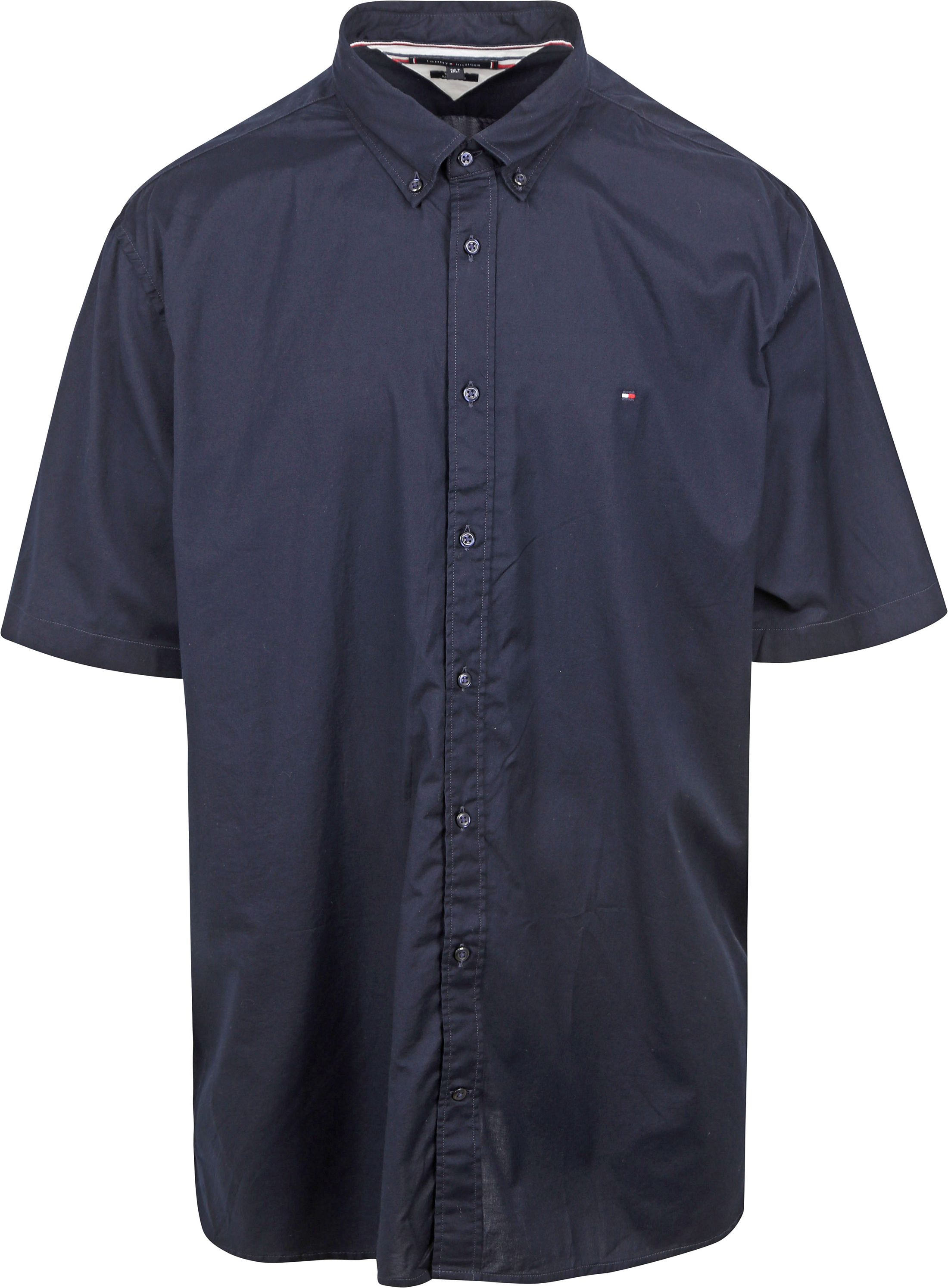 Navy tommy hilfiger shirt best sale