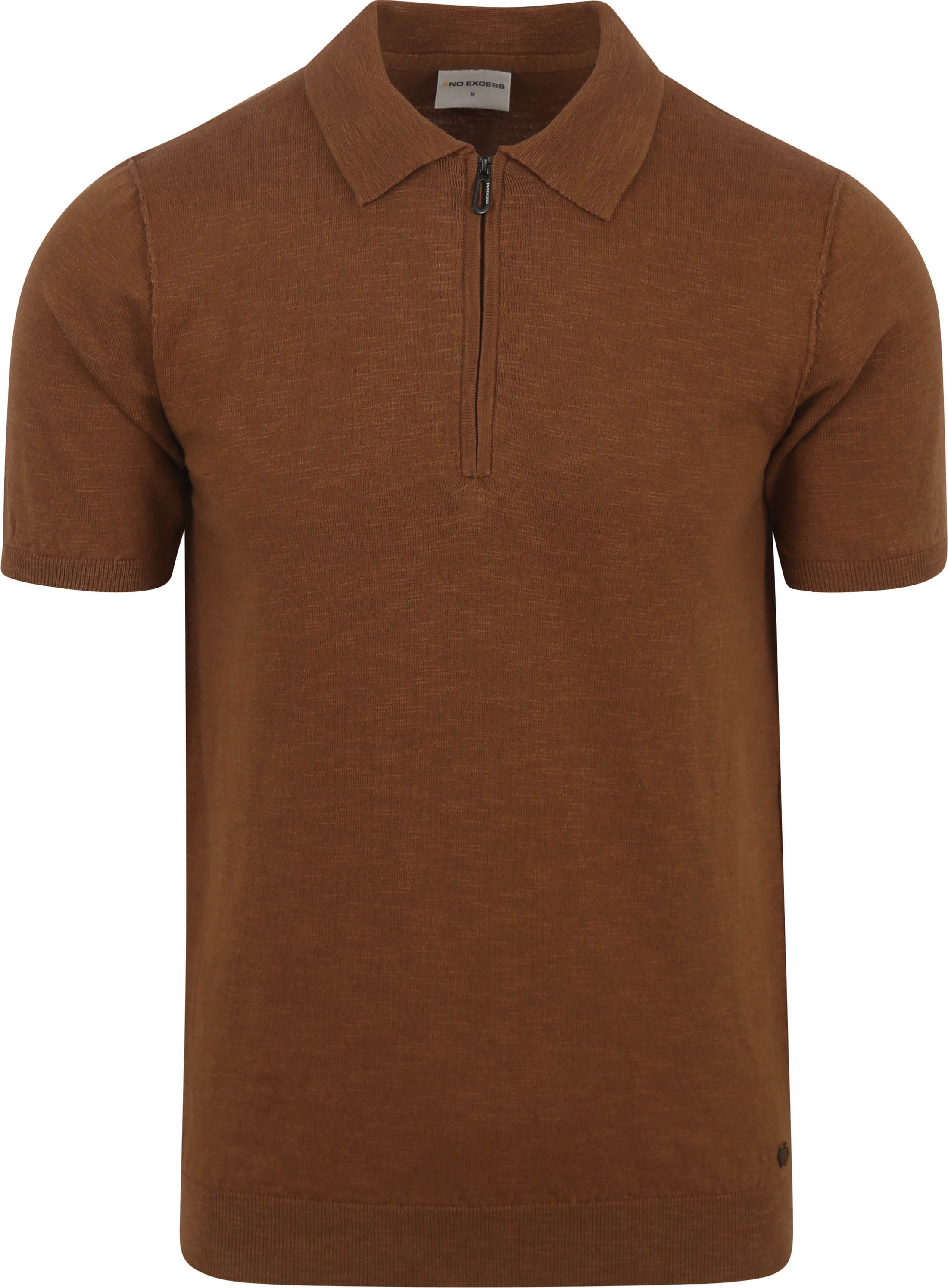 No Excess Knitted Polo Shirt Brown 24210451-040 order online | Suitable