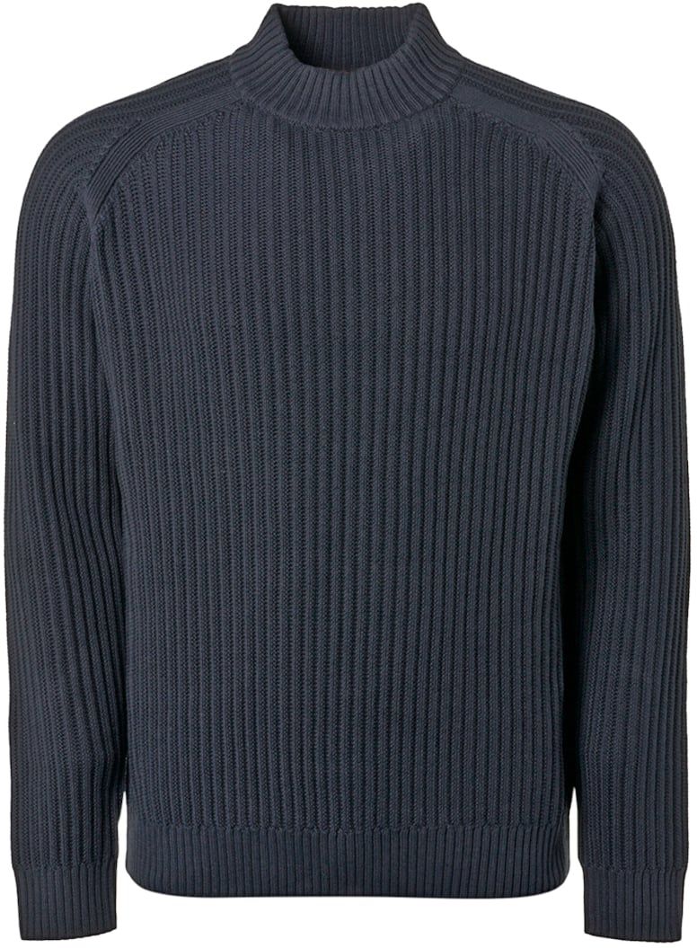 No-Excess Pullover Turtle Knitted Navy Blue Dark Blue size L