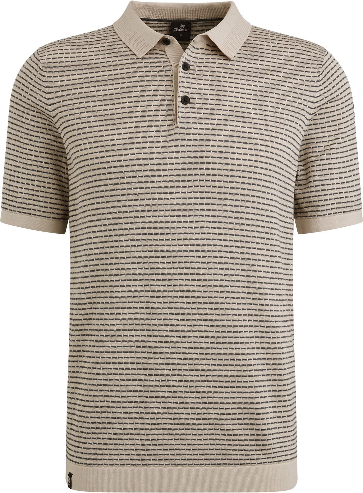 Vanguard Knitted Polo Shirt Print Beige order online | VPSS2504860-7074 | Suitable Norway