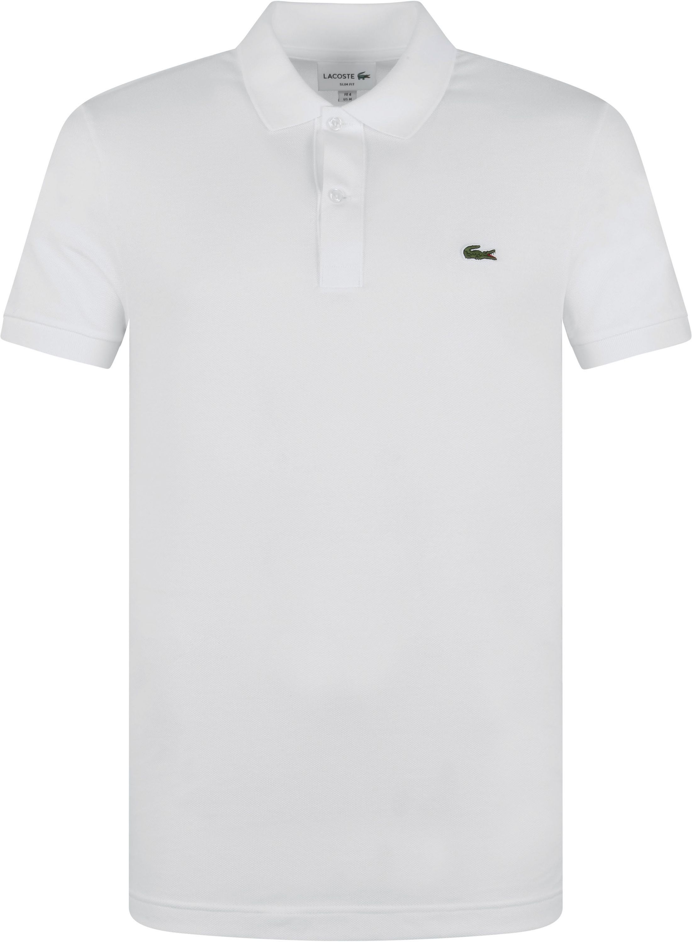 Lacoste Polo Shirt Pique White size L