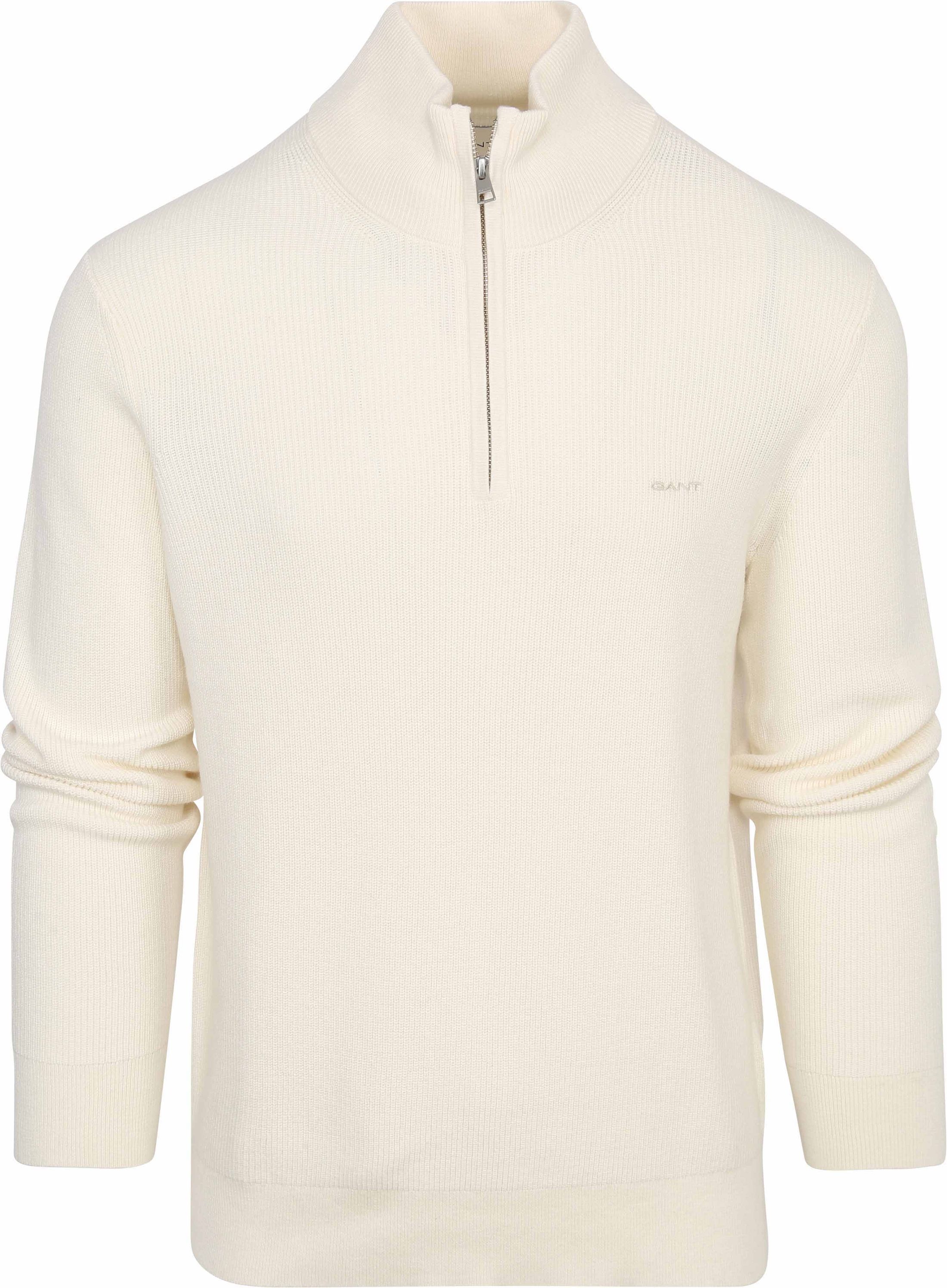 Gant Halfzip Pullover Wool Mix Ecru 8050171-130 order online | Suitable