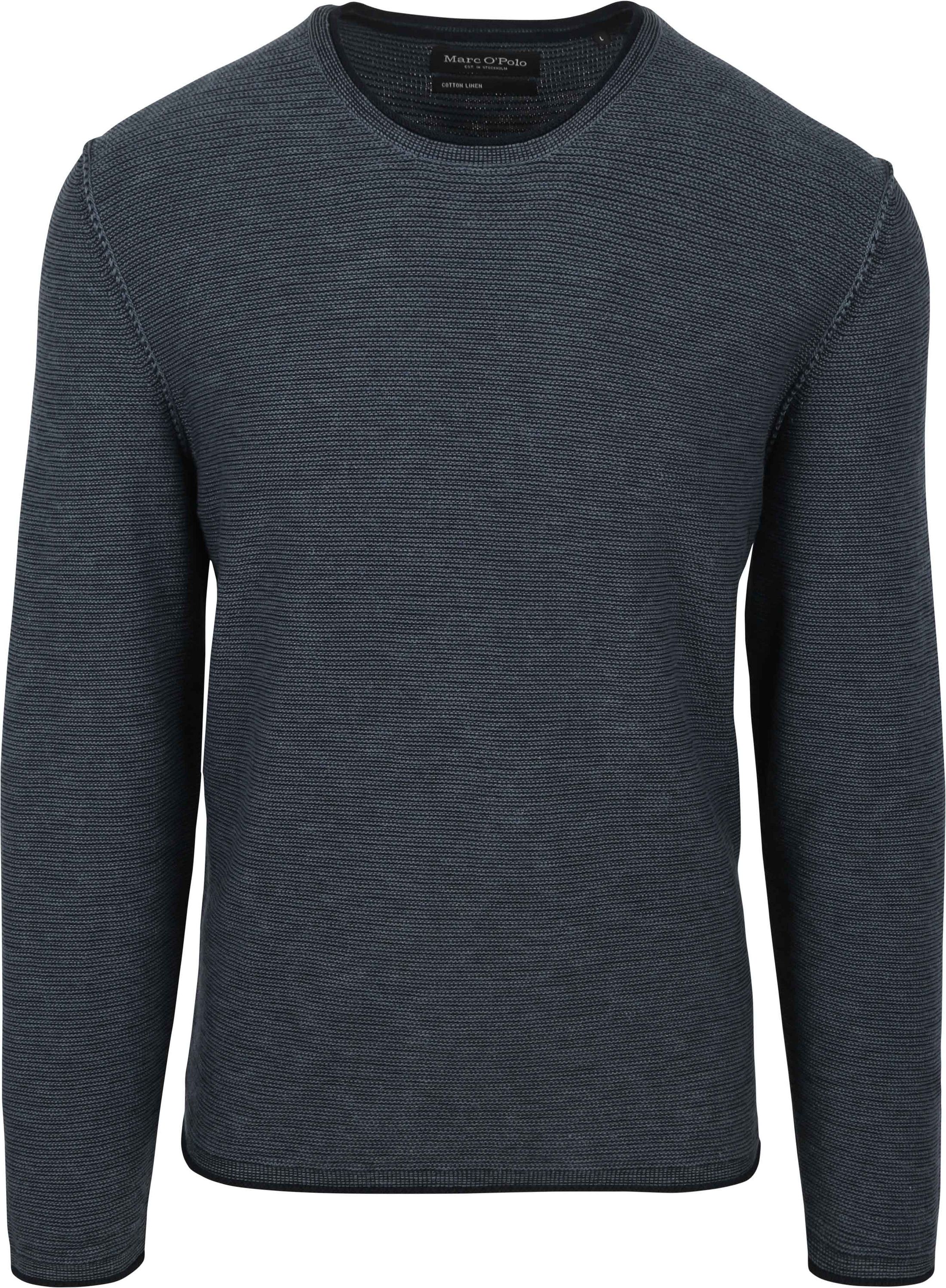 Marc O'Polo Pullover Crewneck Cotton/Linen Dark Blue order online | 522504160046-870 | Suitable Spain