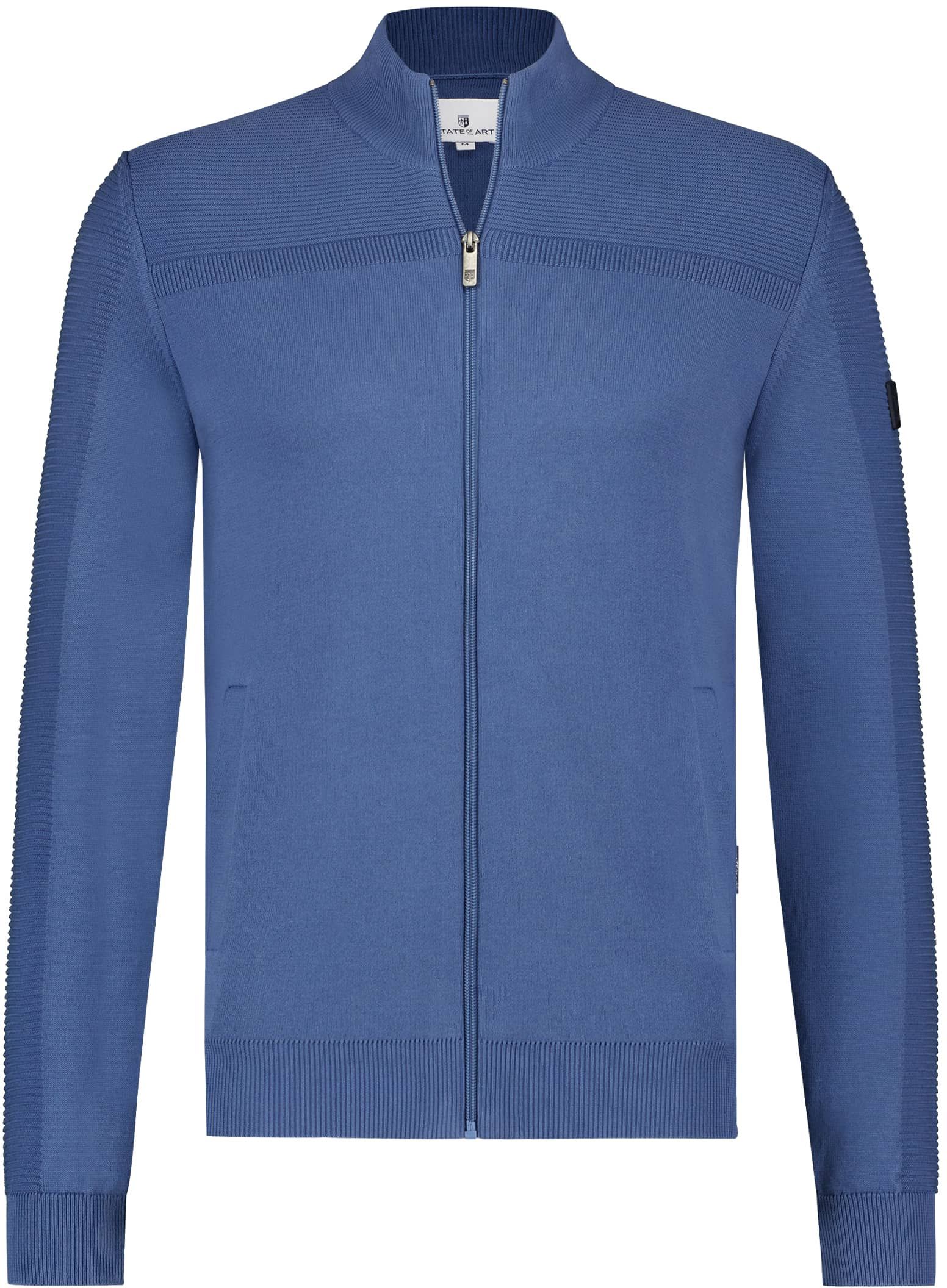 State Of Art Cardigan Zip Blue order online | 16114109-5657 | Suitable Spain