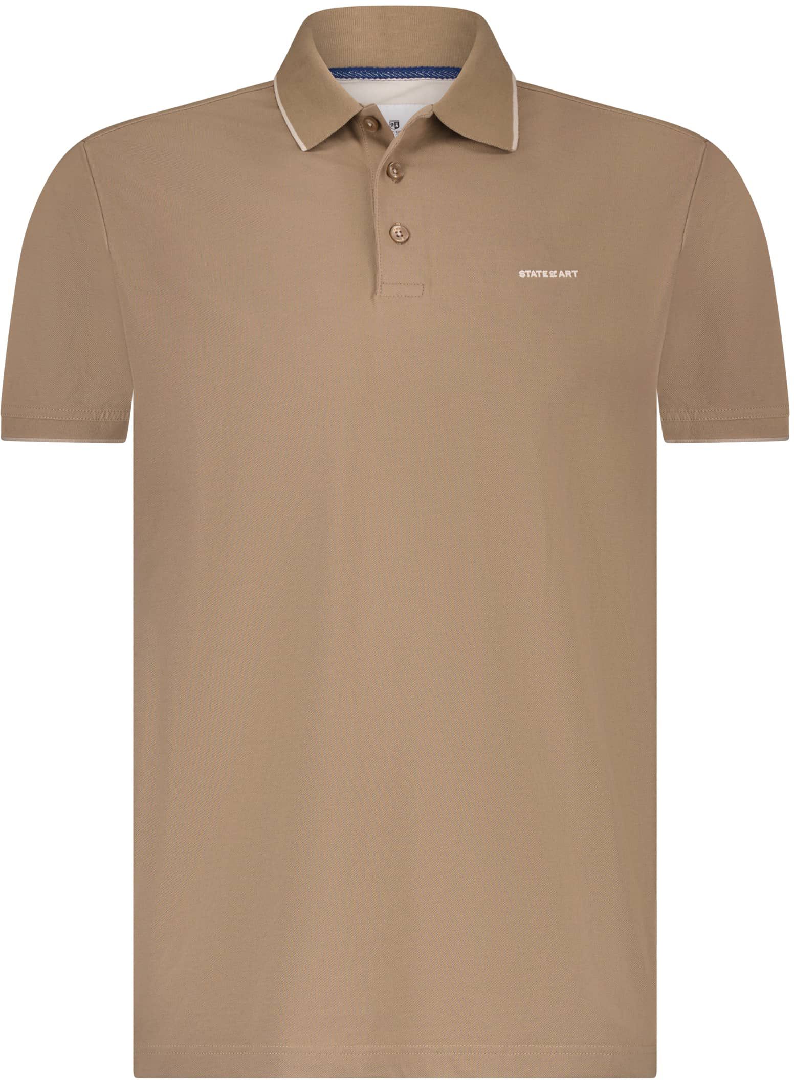  State of Art Poloshirt Piqué Brown order online | 46115400-1600 | Suitable Lithuania