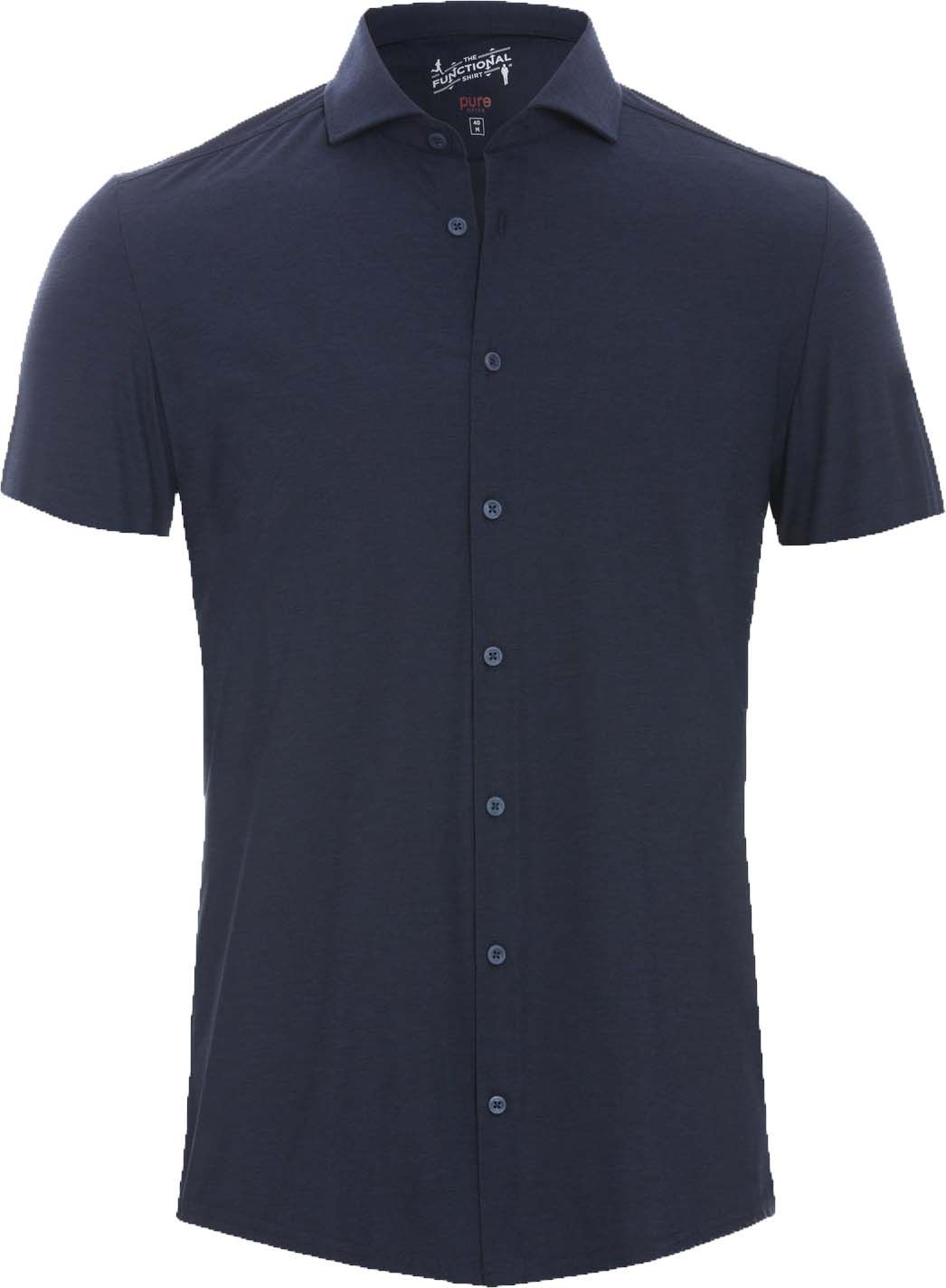 Pure Functional Shirt Short Sleeves Dark Blue Dark Blue size 15