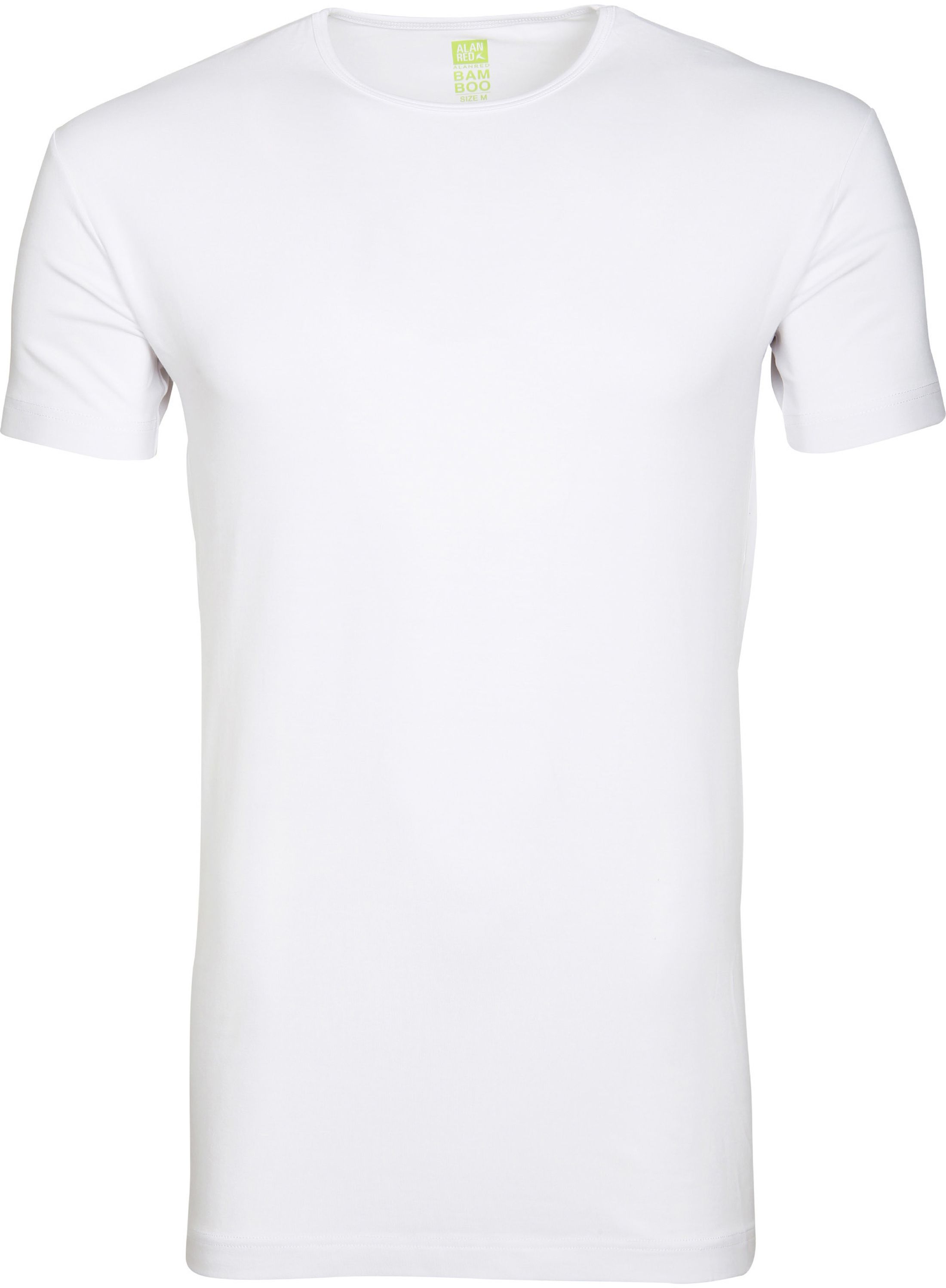 Alan Red Bamboo T-shirt O-Hals Wit 6665/SP/01 Bamboo T-shirt White kopen | Suitable