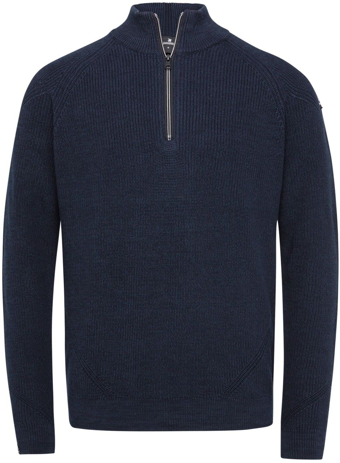 Vanguard Pullover Knitted Half Zip Navy Blue Dark Blue size L