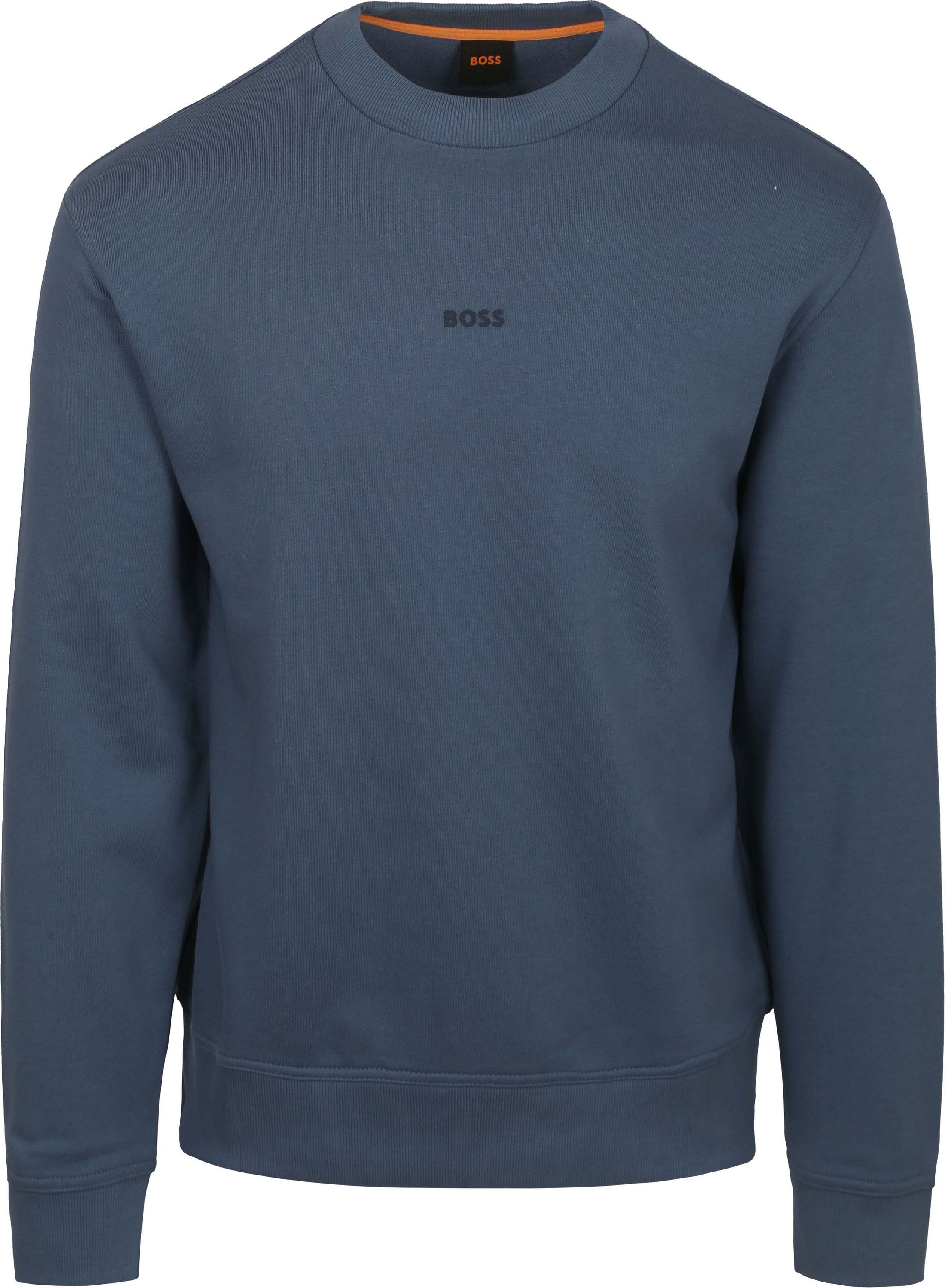 BOSS Pull Smallcrew Blue order online | Suitable Norway